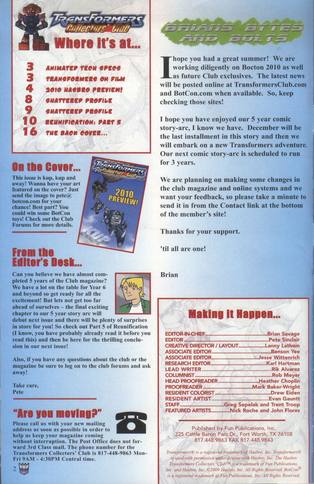 Read online Transformers: Collectors' Club comic -  Issue #29 - 2