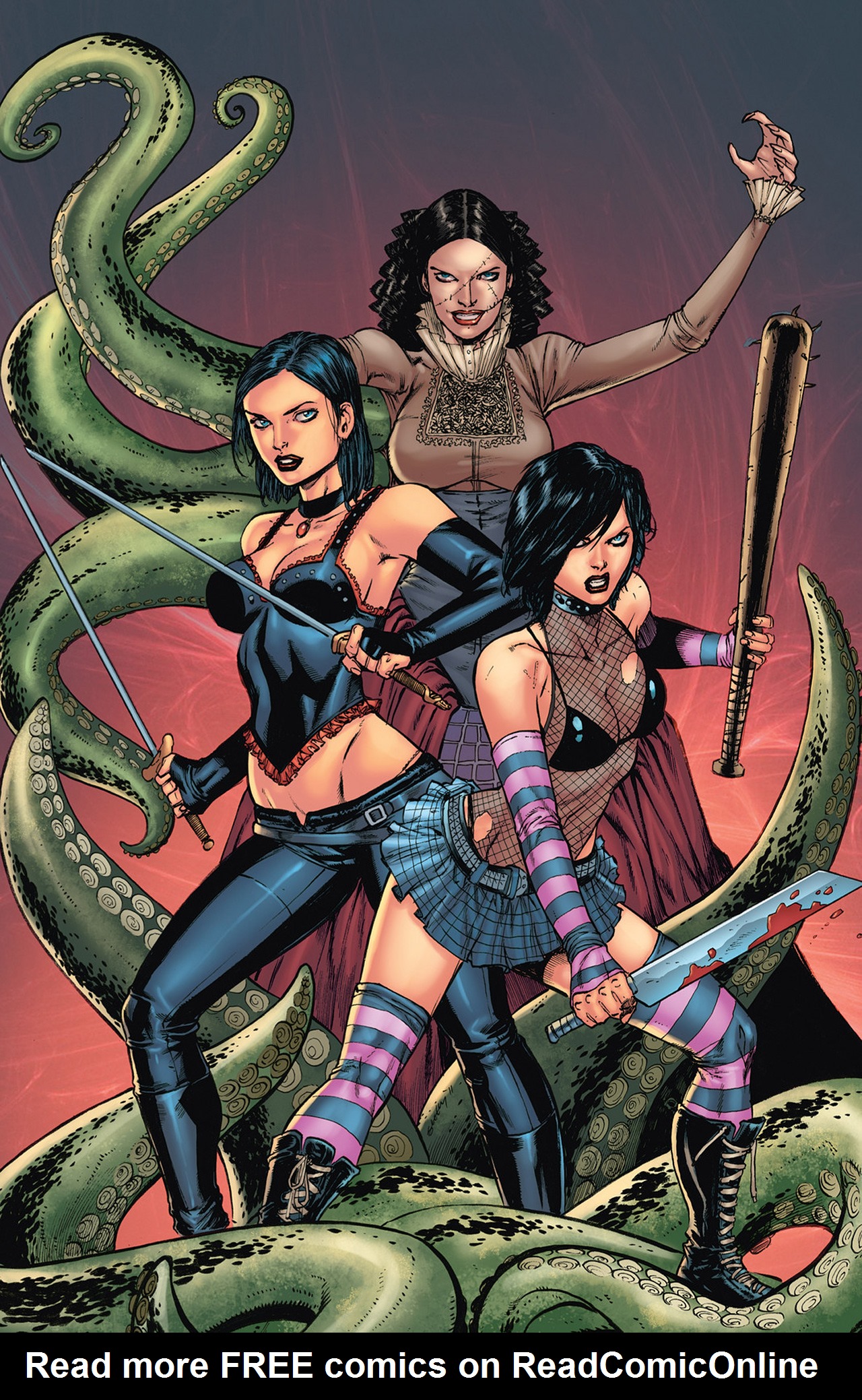 Read online Hack/Slash/Eva Monster's Ball comic -  Issue # _TPB - 101