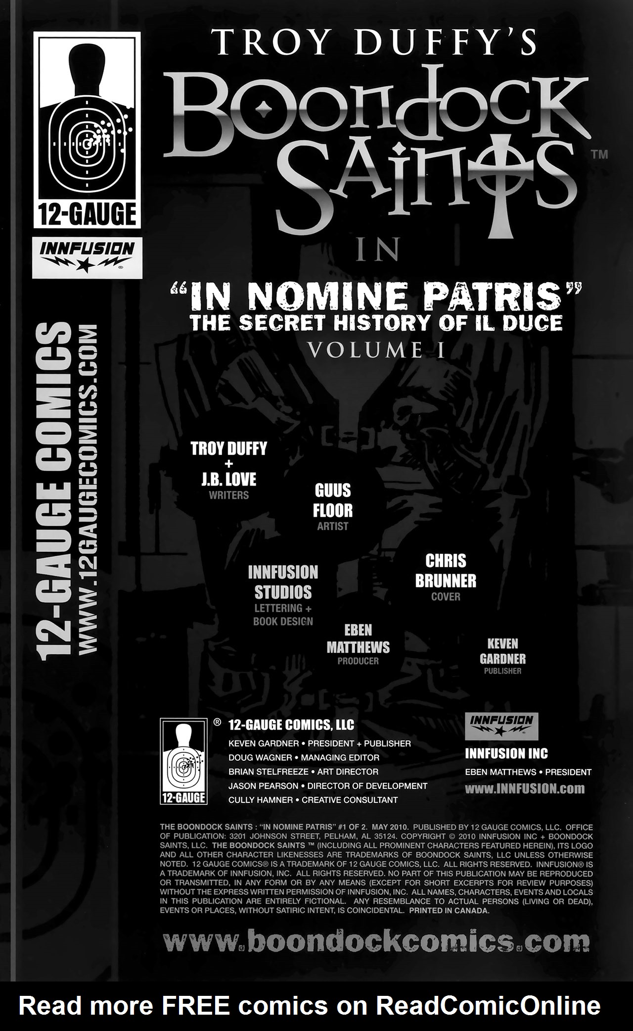 Read online The Boondock Saints: ''In Nomine Patris'' Volume 1 comic -  Issue #1 - 2