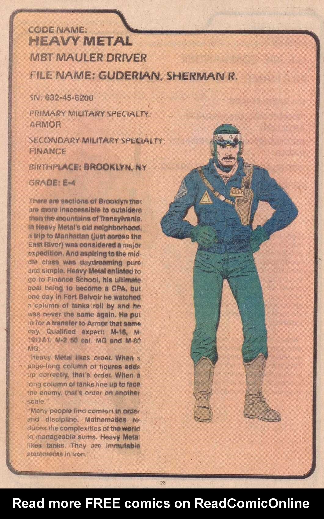 Read online The G.I. Joe Order of Battle comic -  Issue #1 - 28