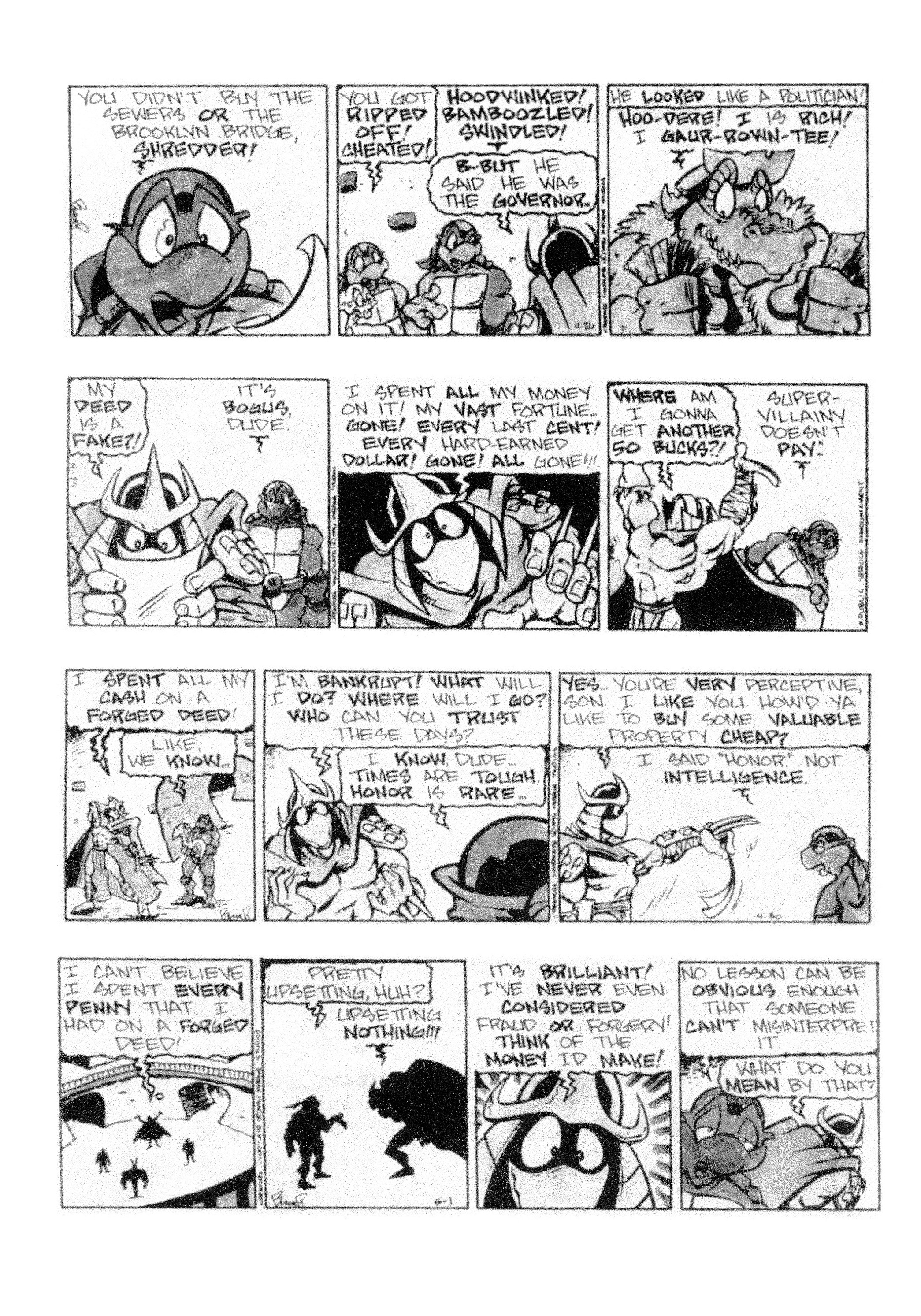 Read online Teenage Mutant Ninja Turtles: Complete Newspaper Daily Comic Strip Collection comic -  Issue # TPB 3 (Part 2) - 56