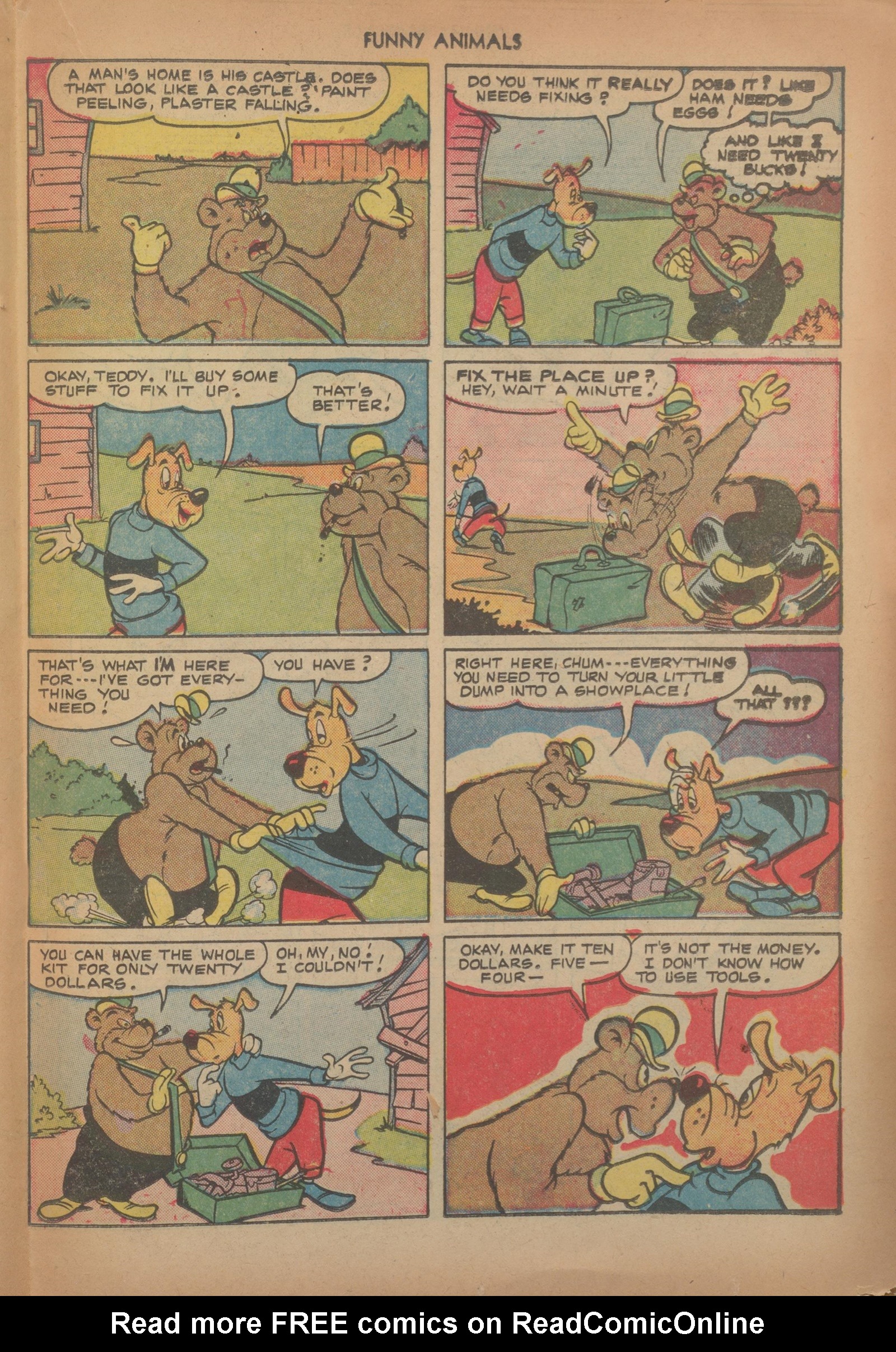 Read online Fawcett's Funny Animals comic -  Issue #69 - 19