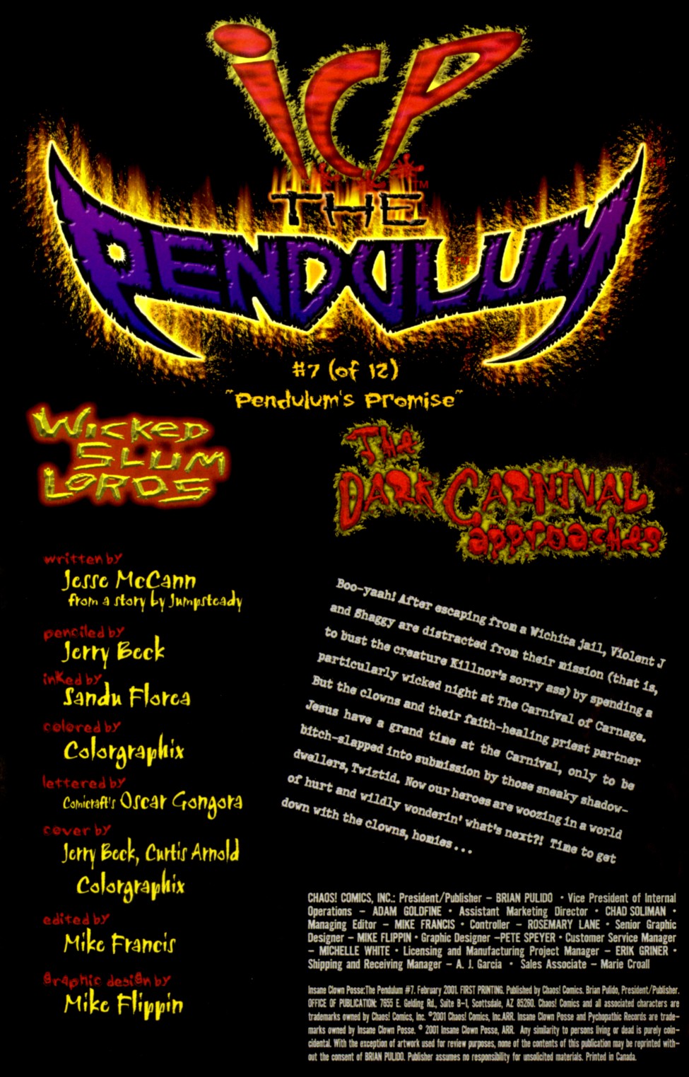 Read online Insane Clown Posse: The Pendulum comic -  Issue #7 - 2