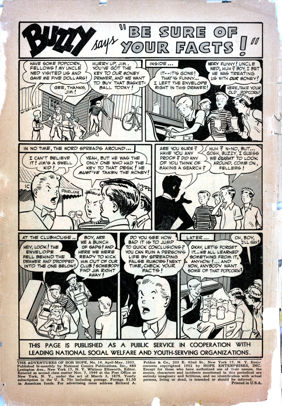 Read online The Adventures of Bob Hope comic -  Issue #14 - 2