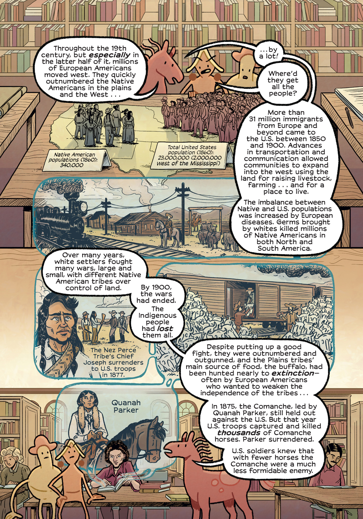 Read online History Comics comic -  Issue # The Wild Mustang - Horses of the American West - 88