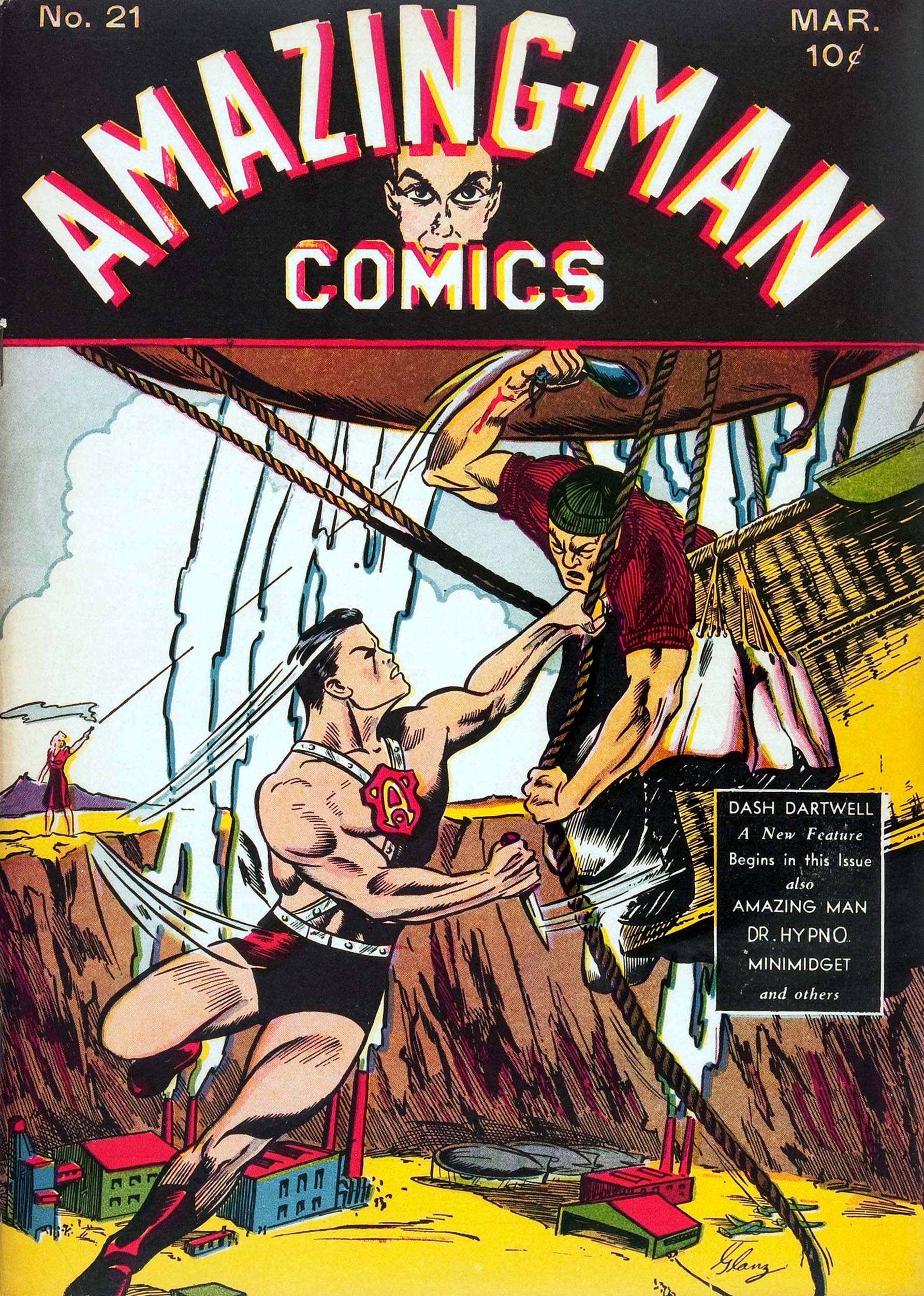 Read online Amazing Man Comics comic -  Issue #21 - 1