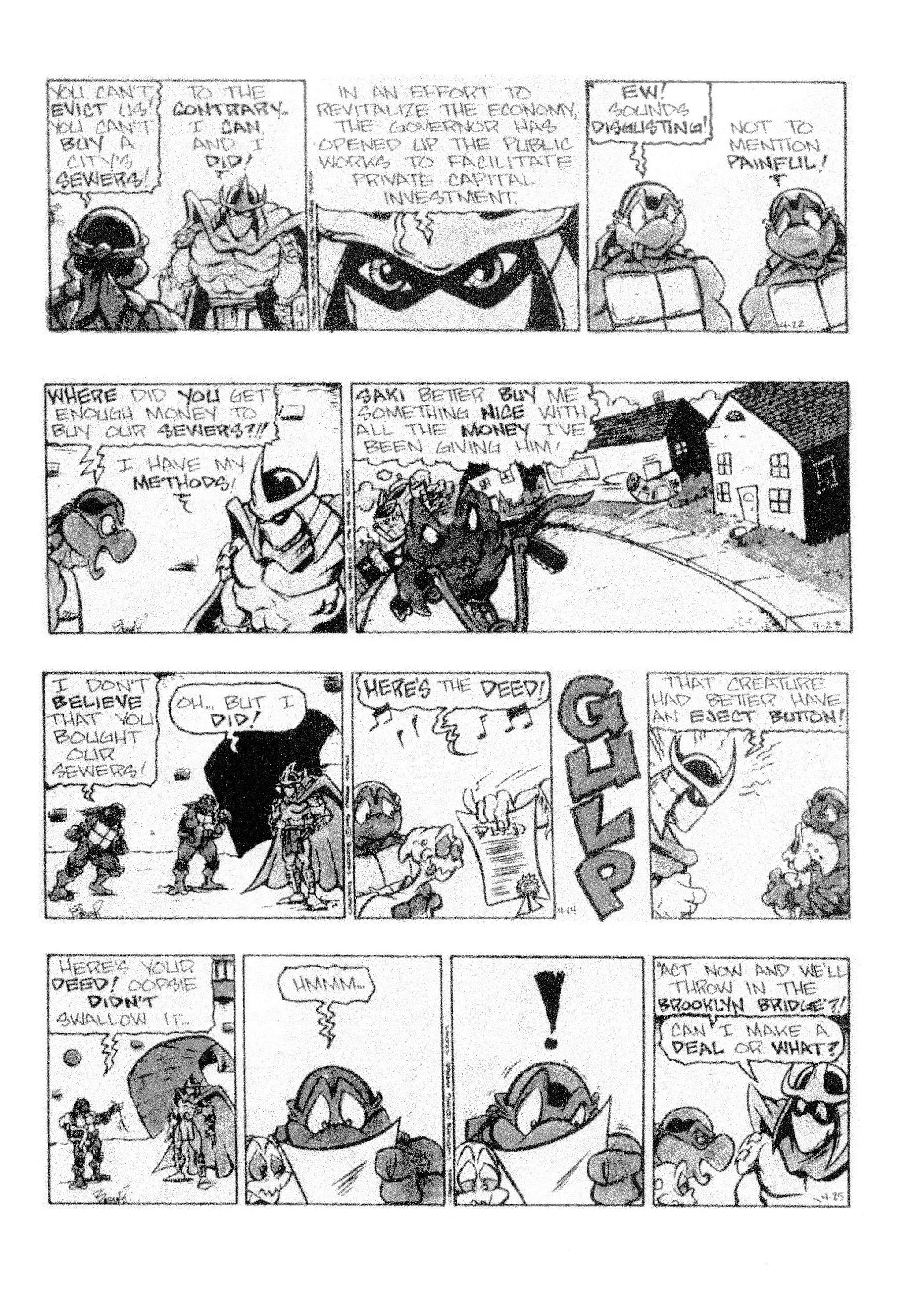 Read online Teenage Mutant Ninja Turtles: Complete Newspaper Daily Comic Strip Collection comic -  Issue # TPB 3 (Part 2) - 55