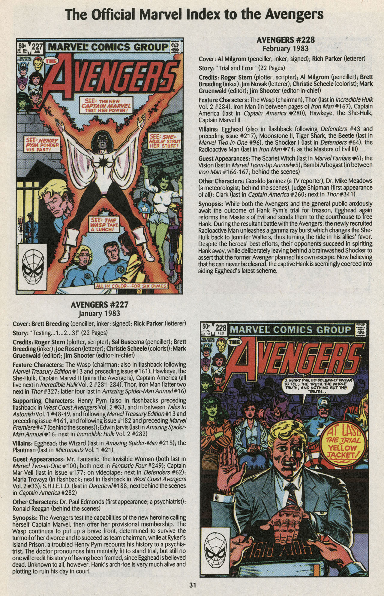 Read online The Official Marvel Index to the Avengers comic -  Issue #4 - 33