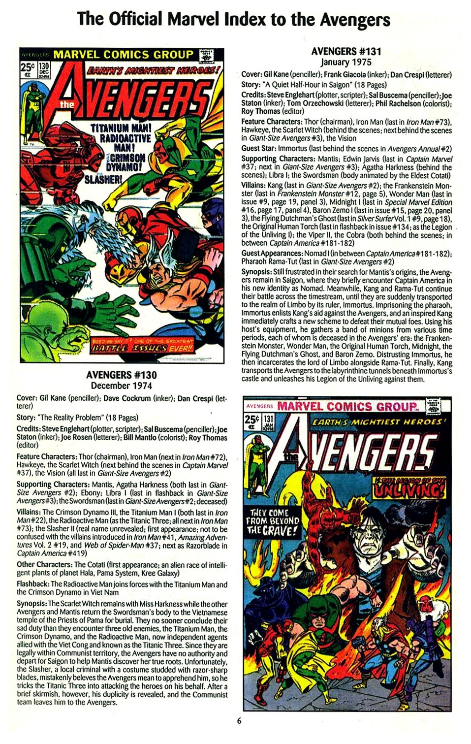 Read online The Official Marvel Index to the Avengers comic -  Issue #3 - 8