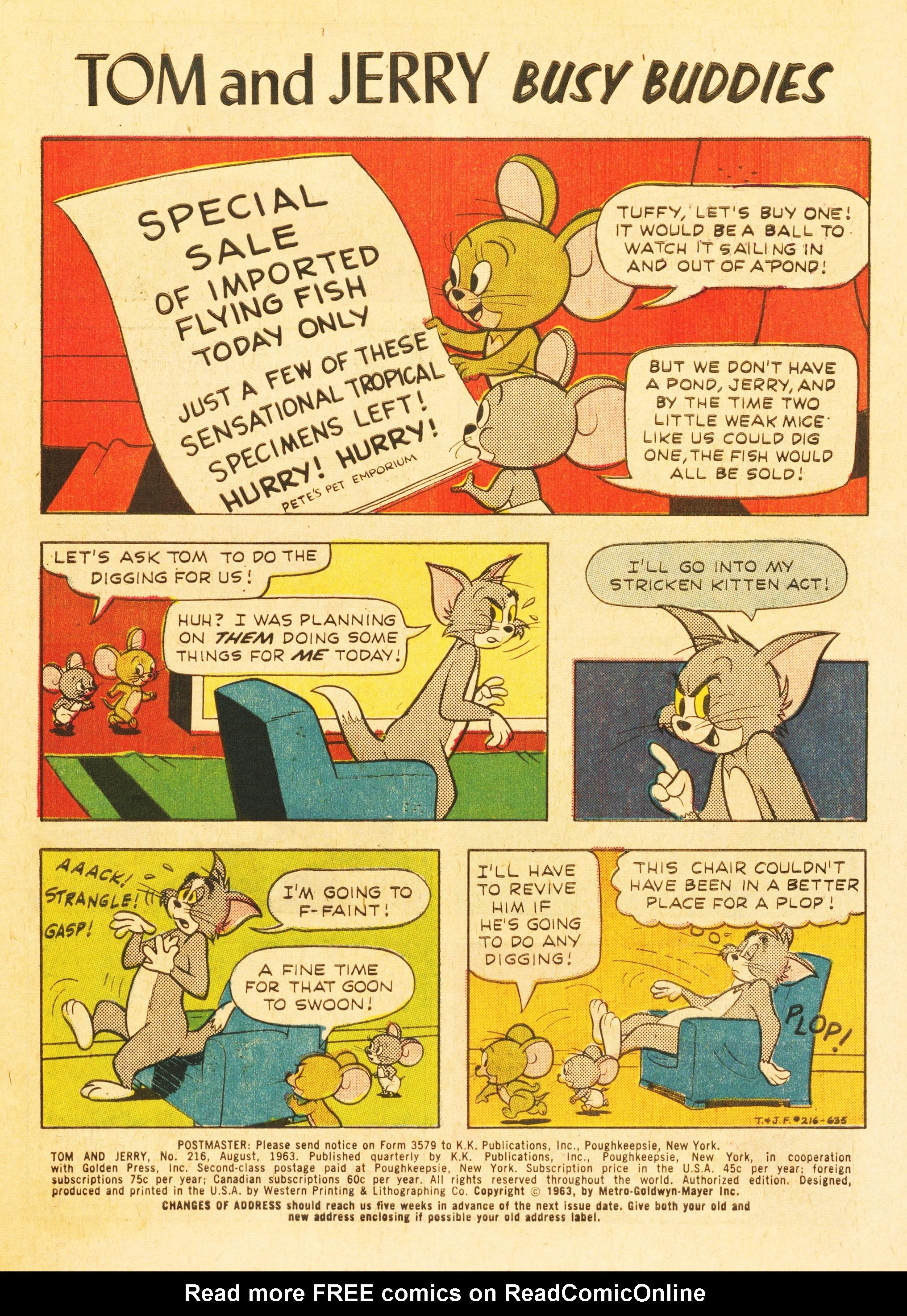 Read online Tom and Jerry comic -  Issue #216 - 3
