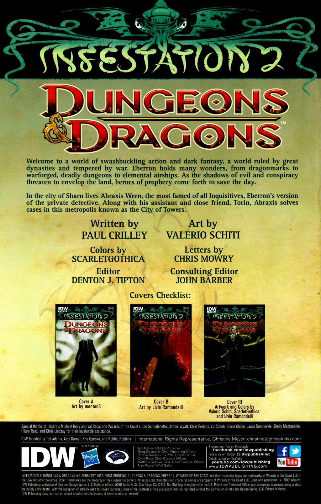 Read online Infestation 2: Dungeons & Dragons comic -  Issue #1 - 3