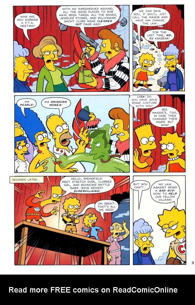 Read online Bongo Comics Free-For-All! comic -  Issue #2008 - 10