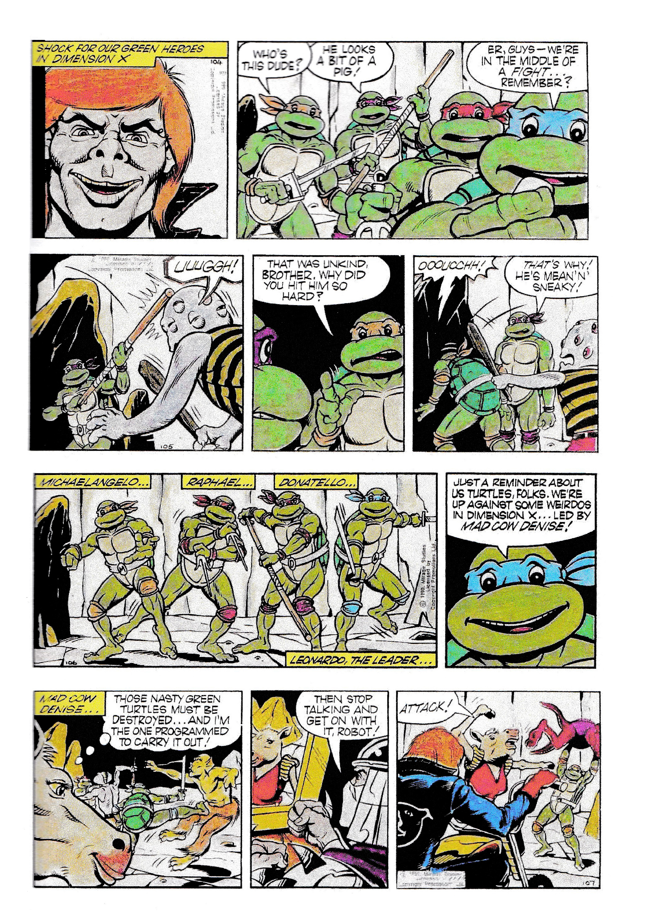 Read online Teenage Mutant Ninja Turtles: Complete Newspaper Daily Comic Strip Collection comic -  Issue # TPB 1 - 34