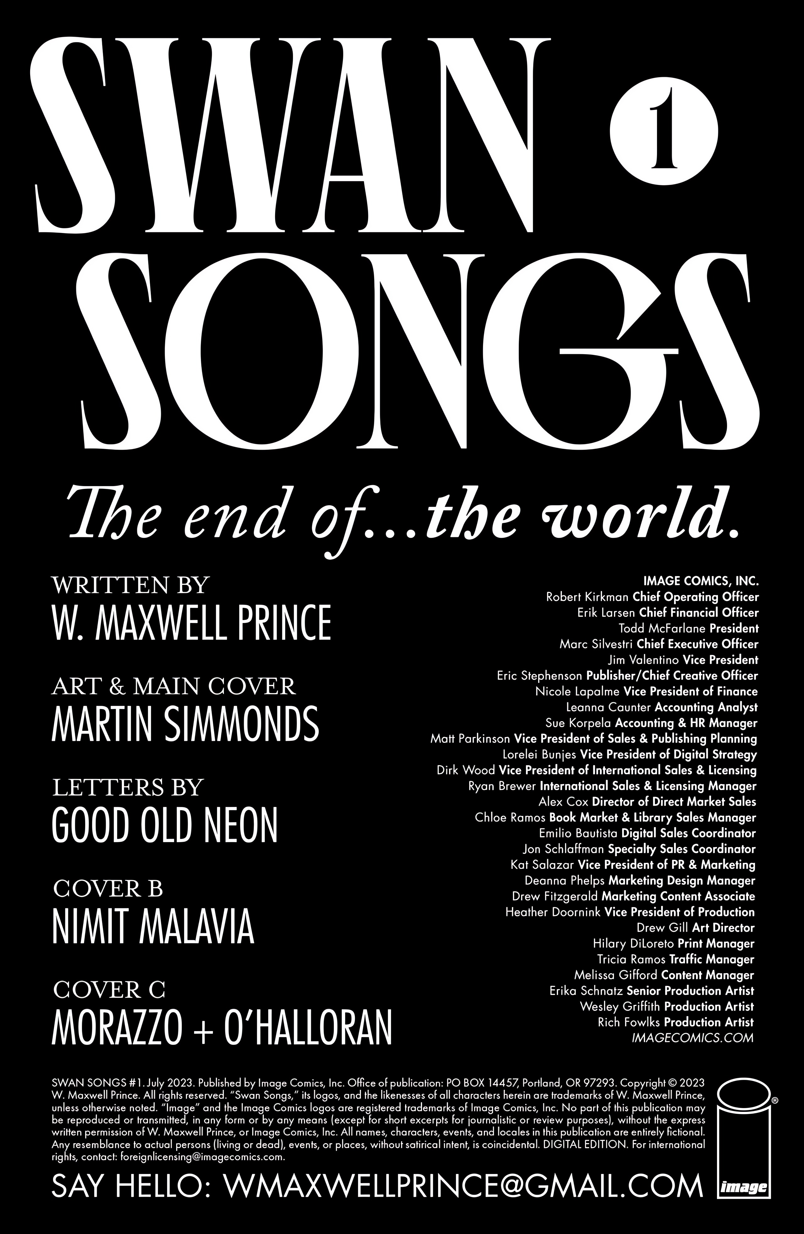 Read online Swan Songs comic -  Issue #1 - 2