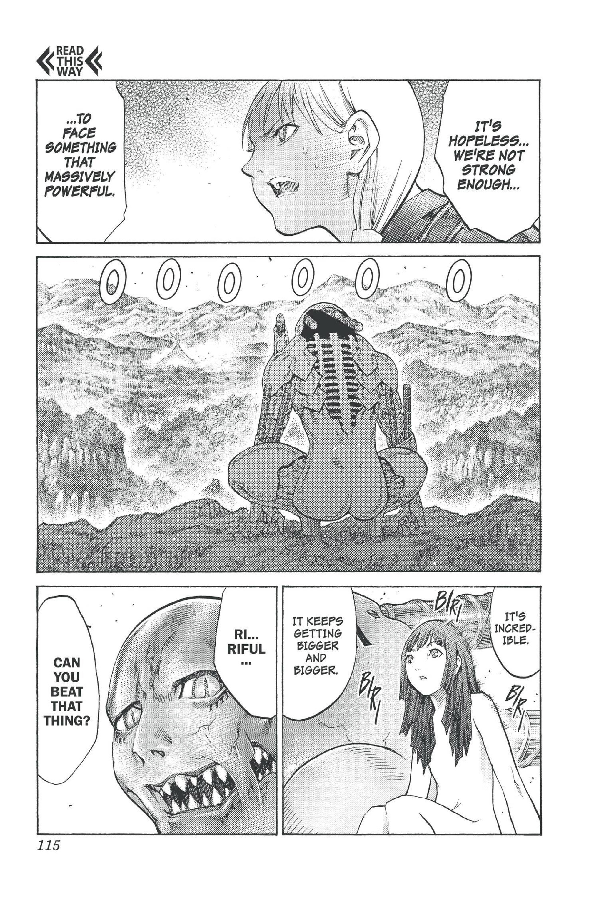 Read online Claymore comic -  Issue #17 - 106