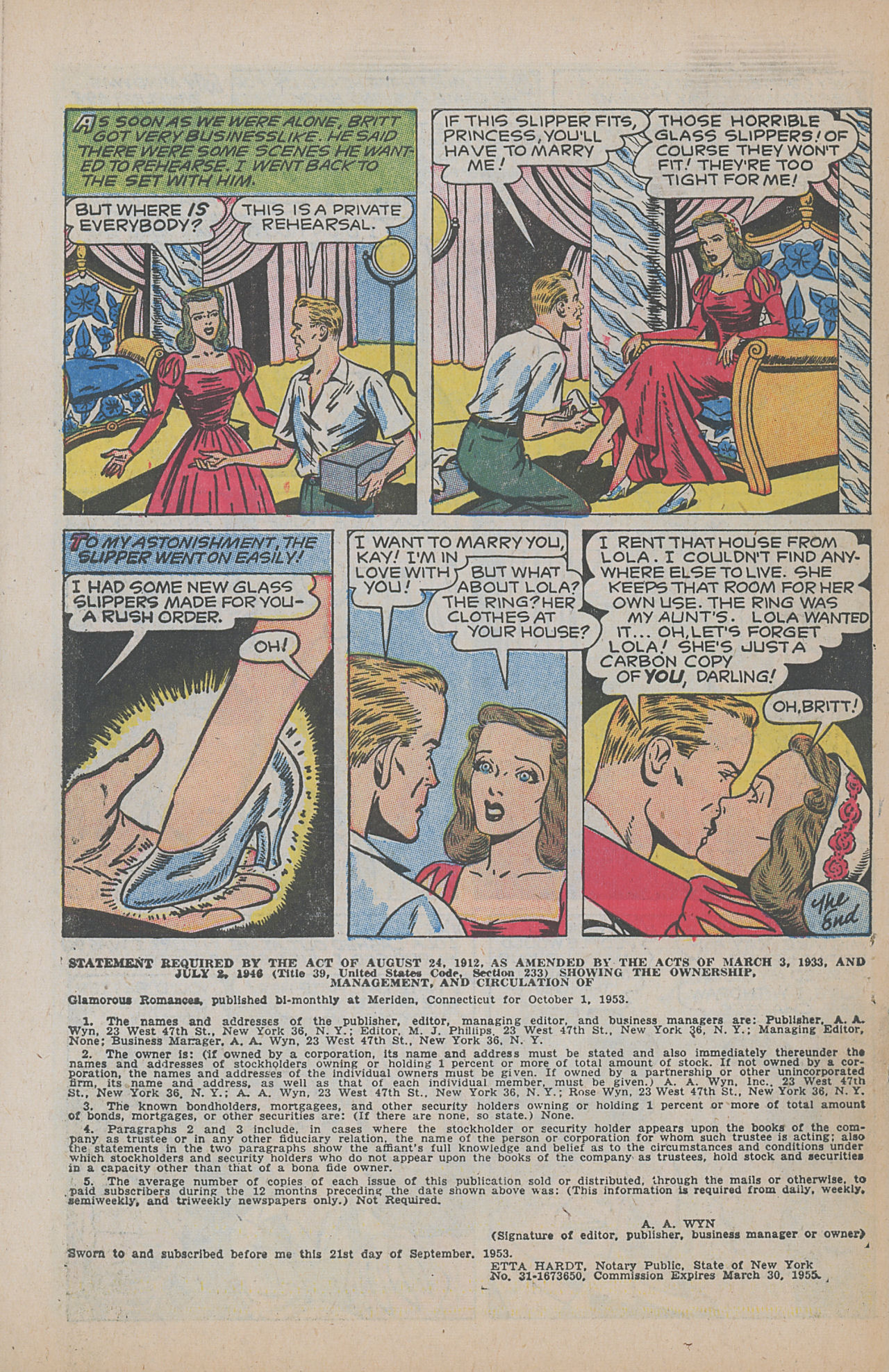 Read online Glamorous Romances comic -  Issue #75 - 34