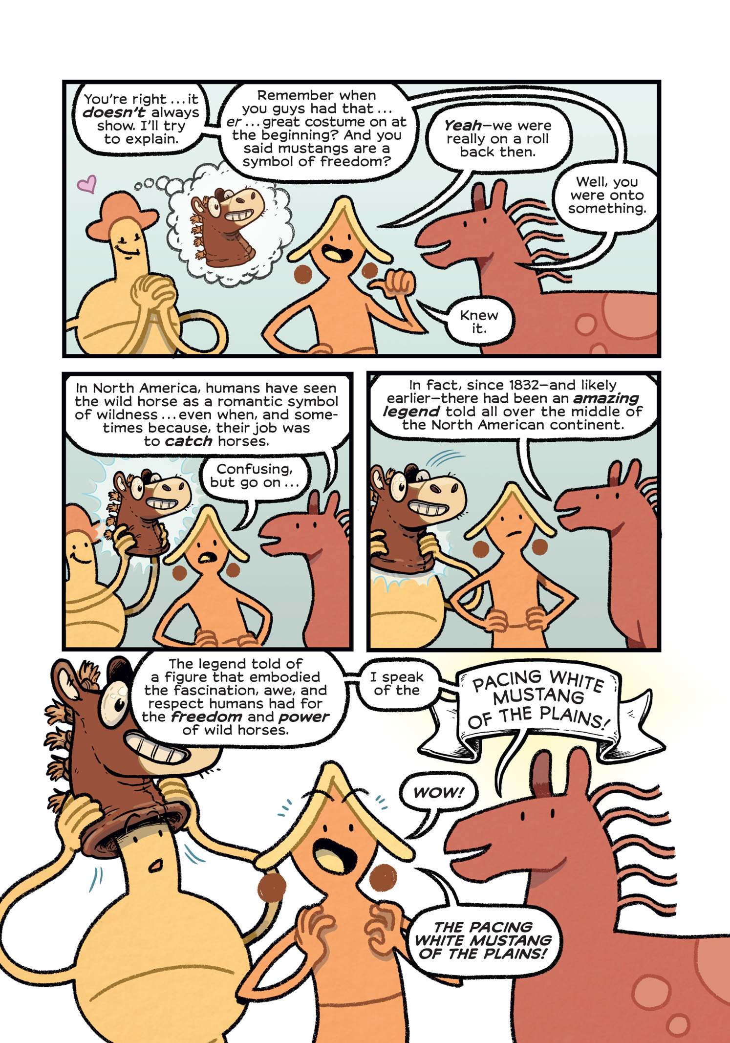 Read online History Comics comic -  Issue # The Wild Mustang - Horses of the American West - 76