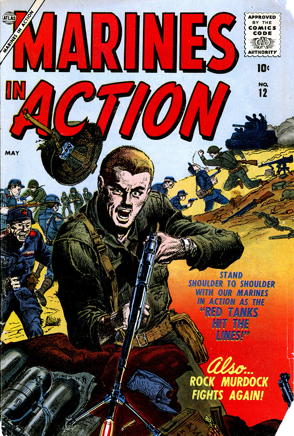 Read online Marines in Action comic -  Issue #12 - 1