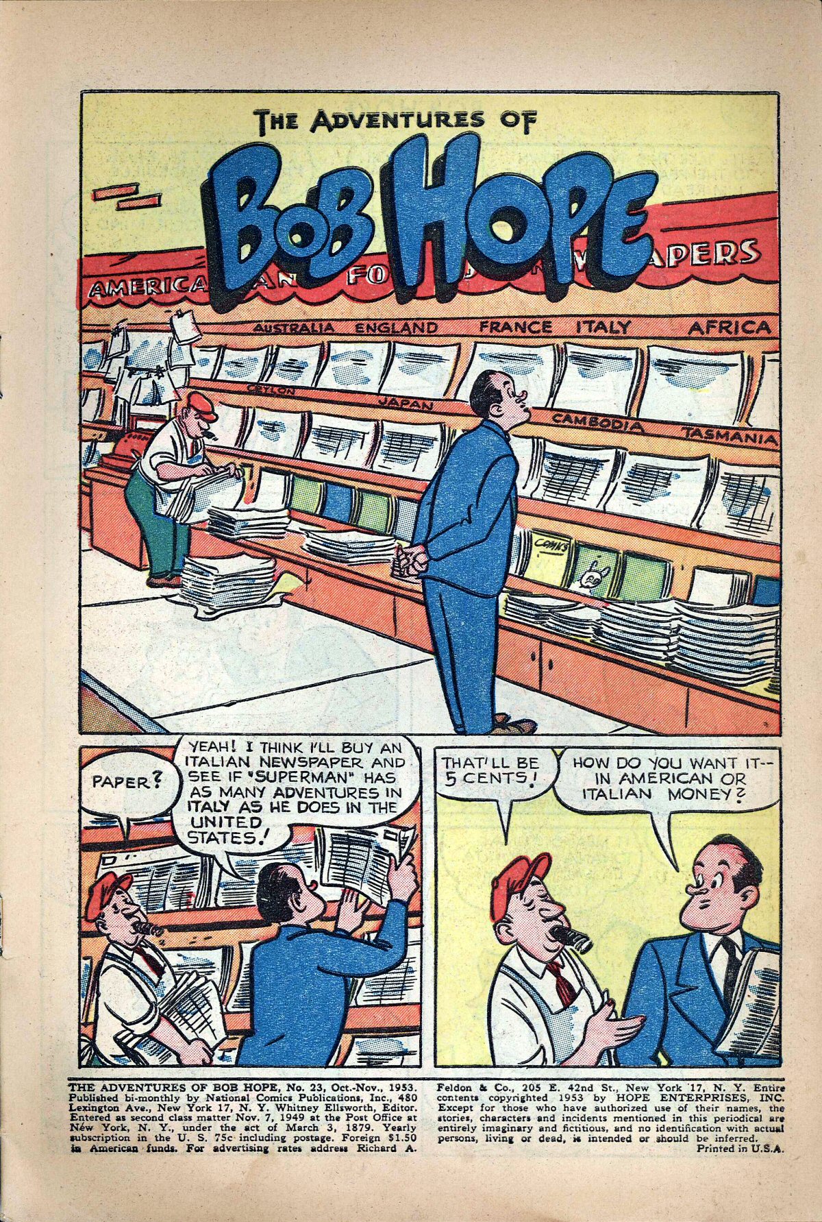 Read online The Adventures of Bob Hope comic -  Issue #23 - 3