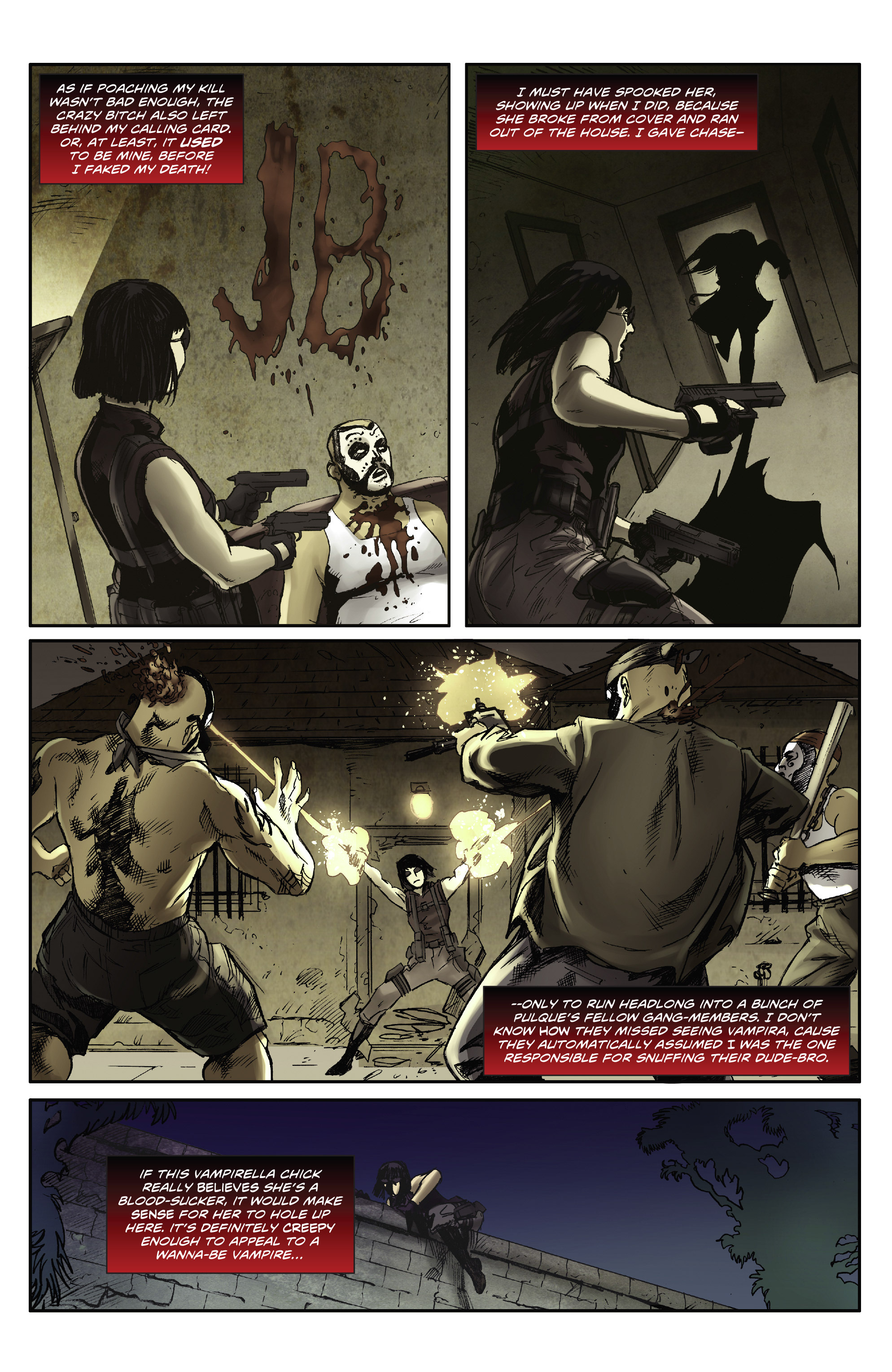 Read online Swords of Sorrow: Vampirella & Jennifer Blood comic -  Issue #3 - 4