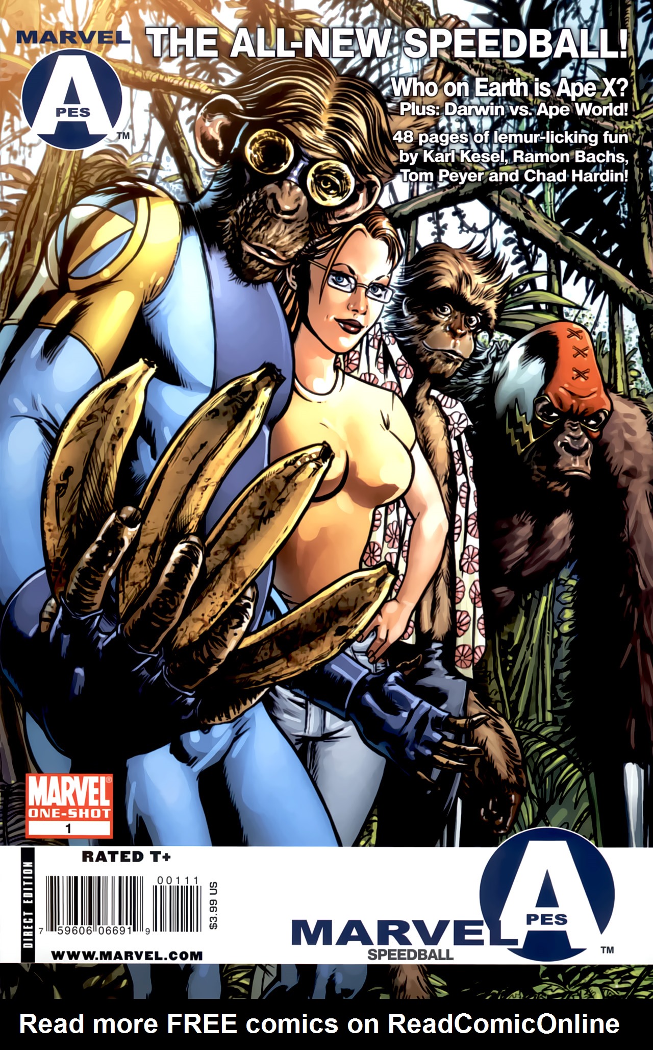 Read online Marvel Apes: Speedball Special comic -  Issue # Full - 1