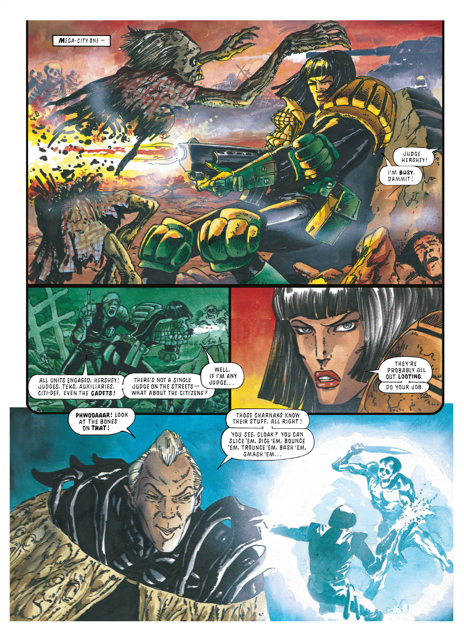 Read online Essential Judge Dredd: Judgement Day comic -  Issue # TPB - 122