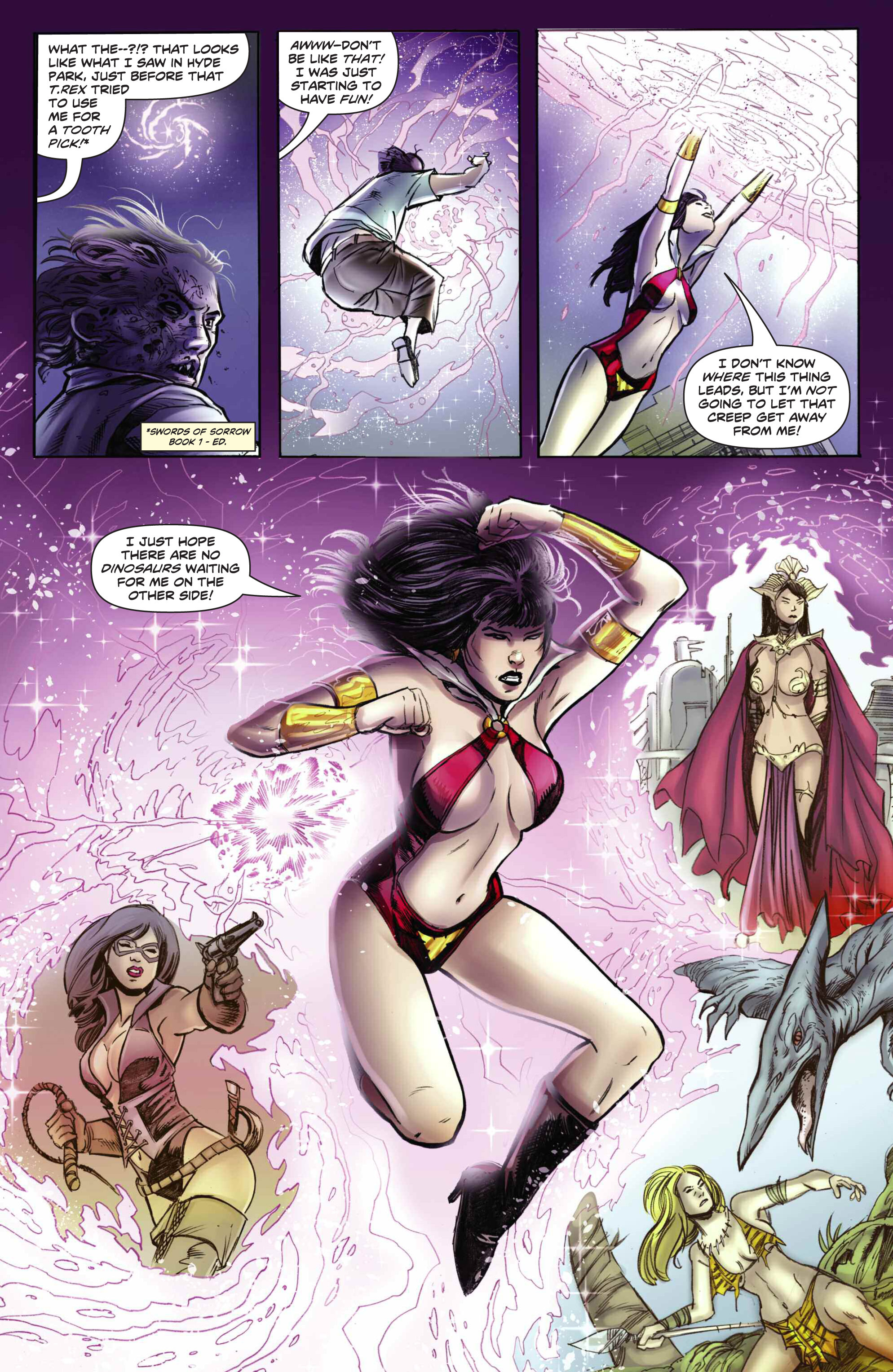 Read online Swords of Sorrow: Vampirella & Jennifer Blood comic -  Issue #1 - 6