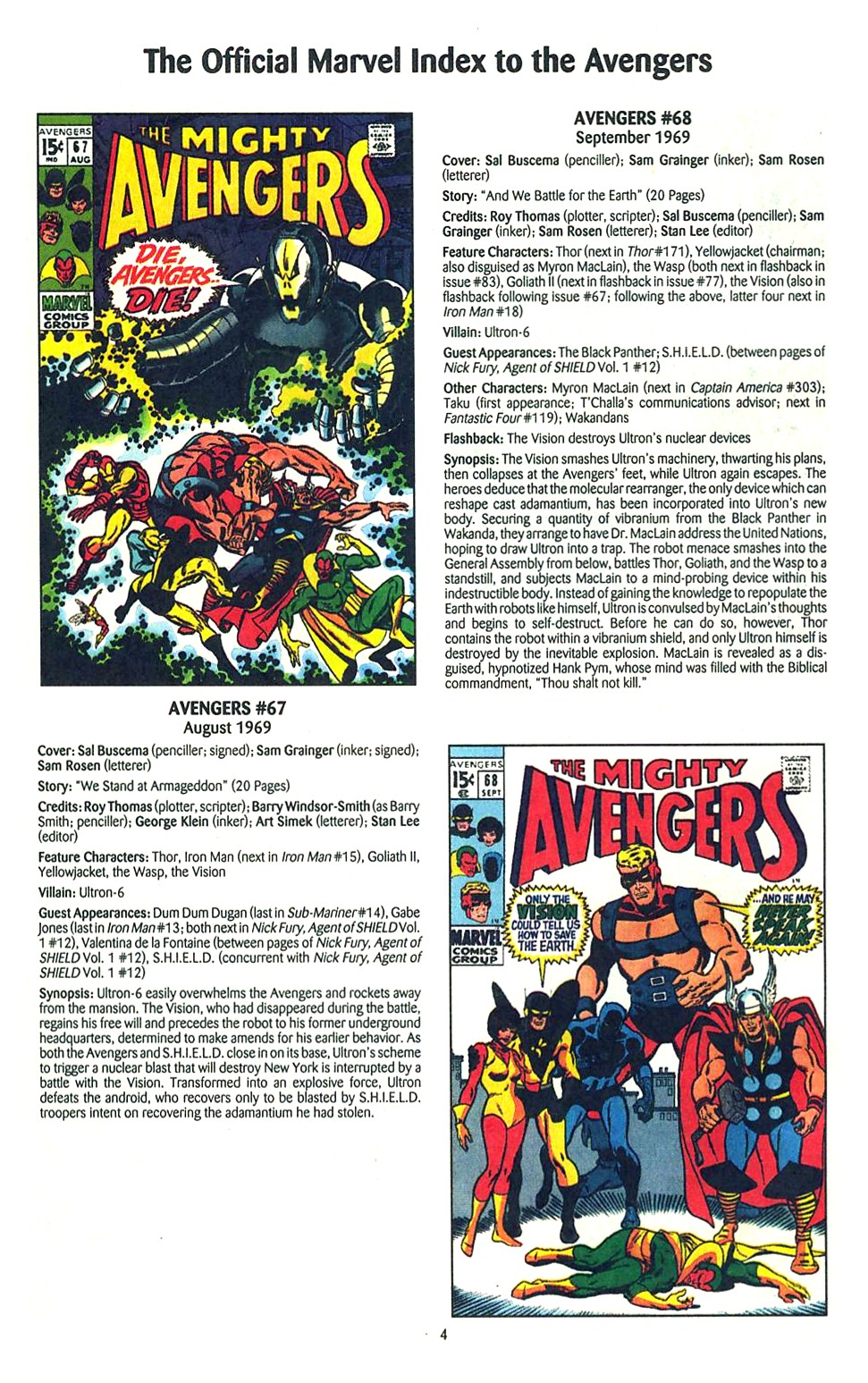 Read online The Official Marvel Index to the Avengers comic -  Issue #2 - 6