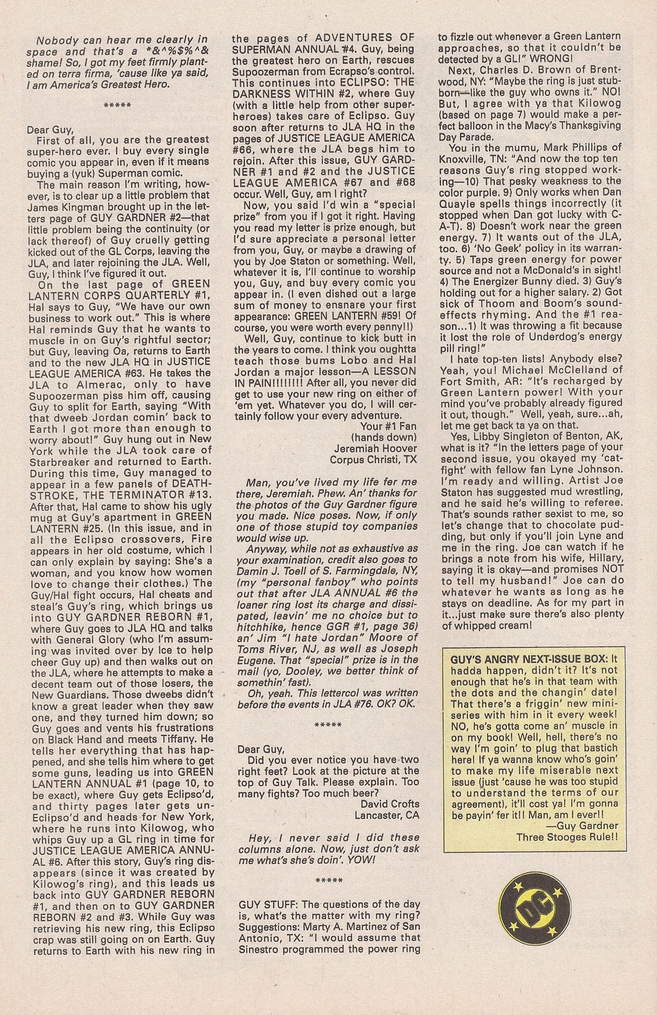 Read online Guy Gardner comic -  Issue #7 - 34