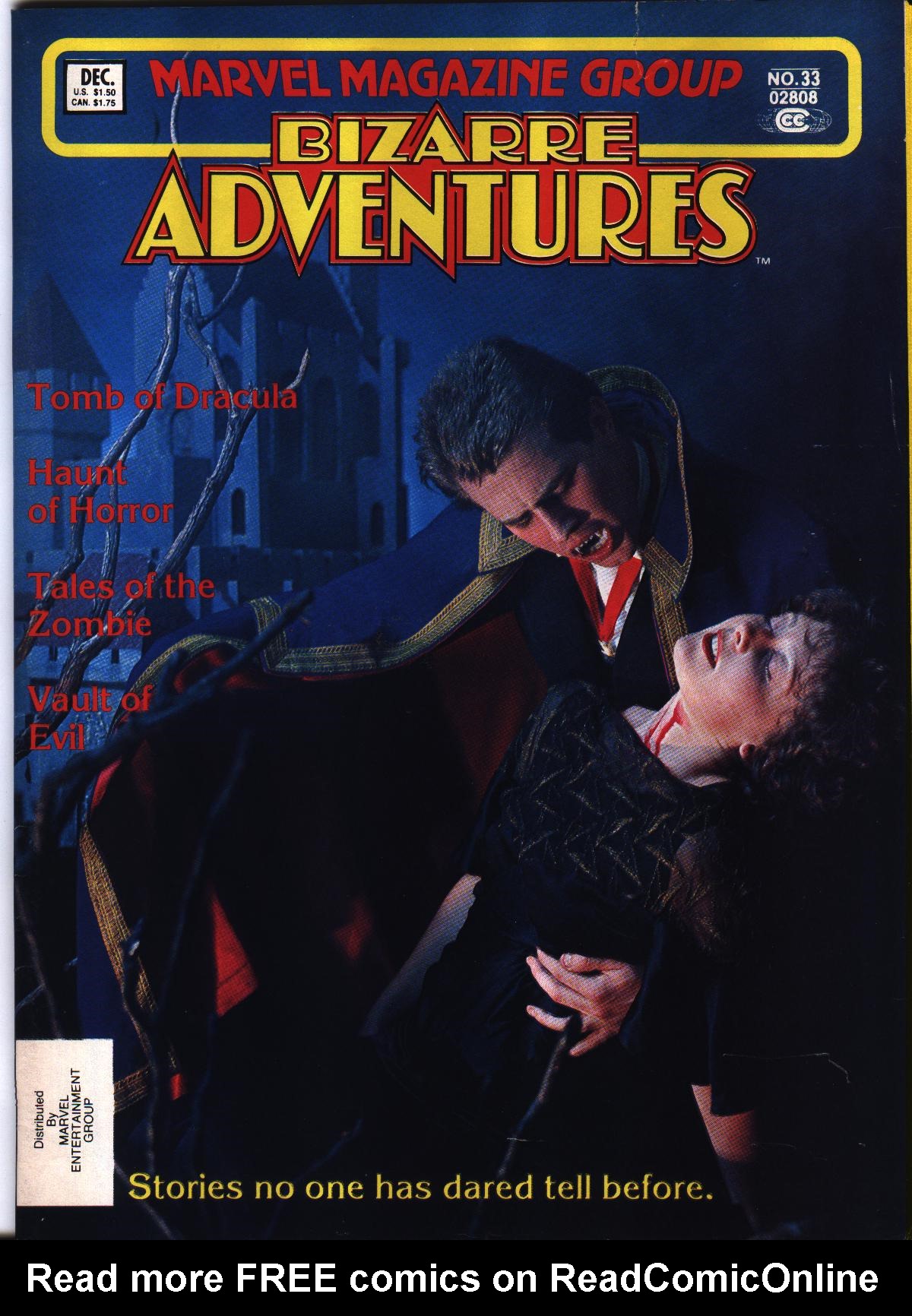 Read online Bizarre Adventures comic -  Issue #33 - 1