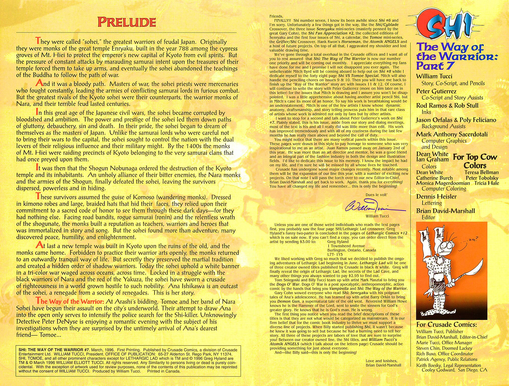 Read online Shi: The Way of the Warrior comic -  Issue #7 - 2