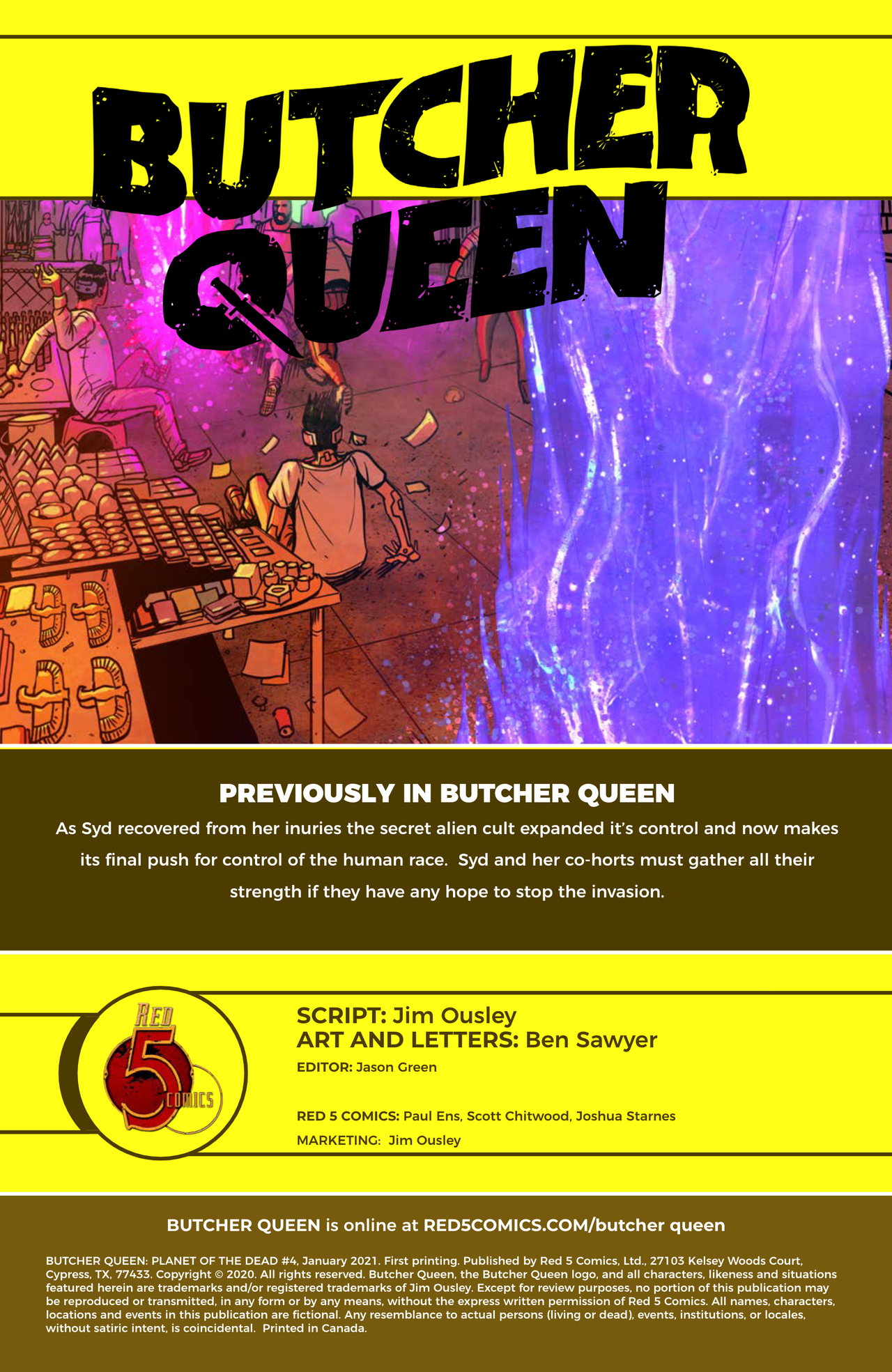 Read online Butcher Queen: Planet of the Dead comic -  Issue #4 - 2