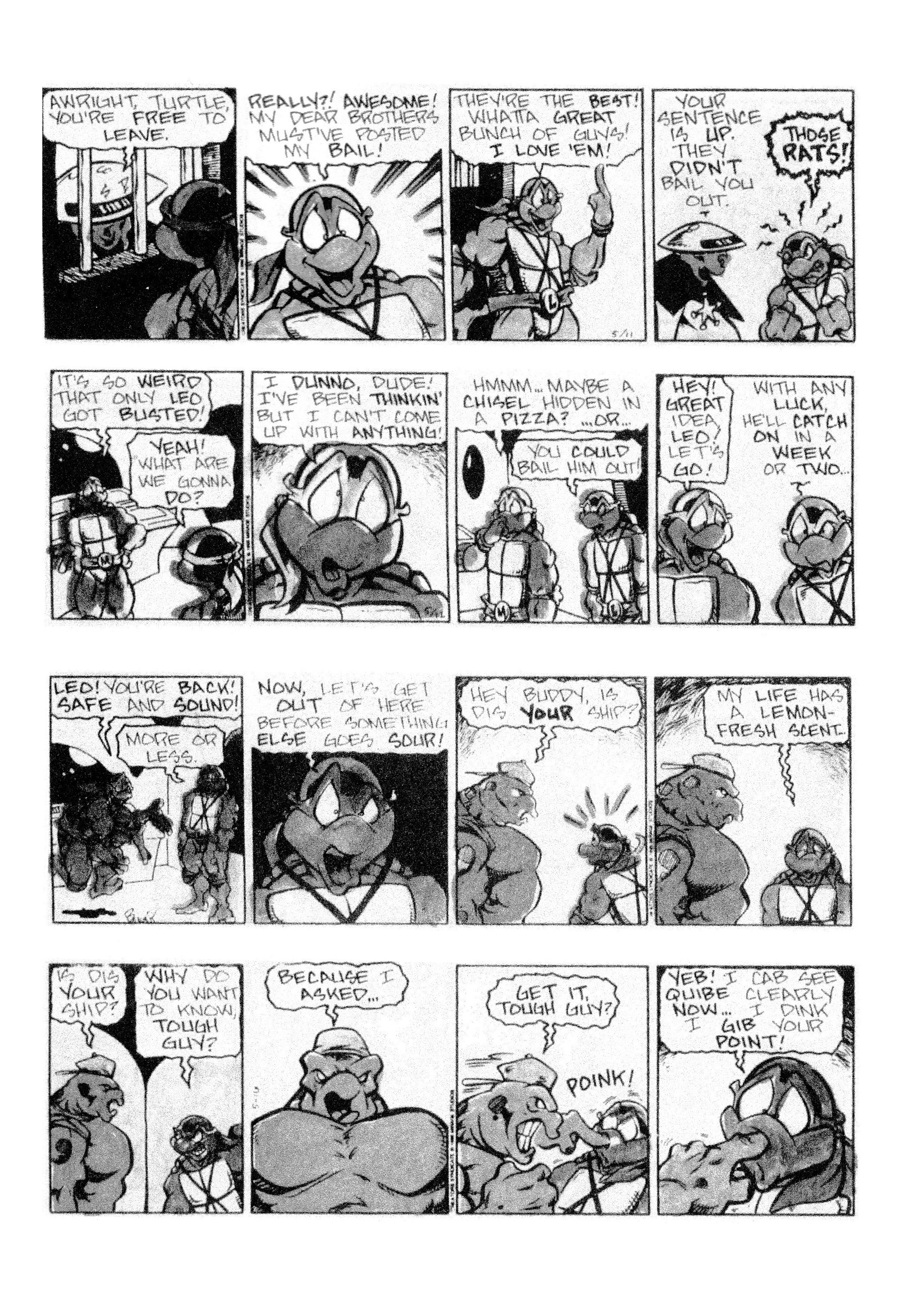 Read online Teenage Mutant Ninja Turtles: Complete Newspaper Daily Comic Strip Collection comic -  Issue # TPB 3 (Part 1) - 93