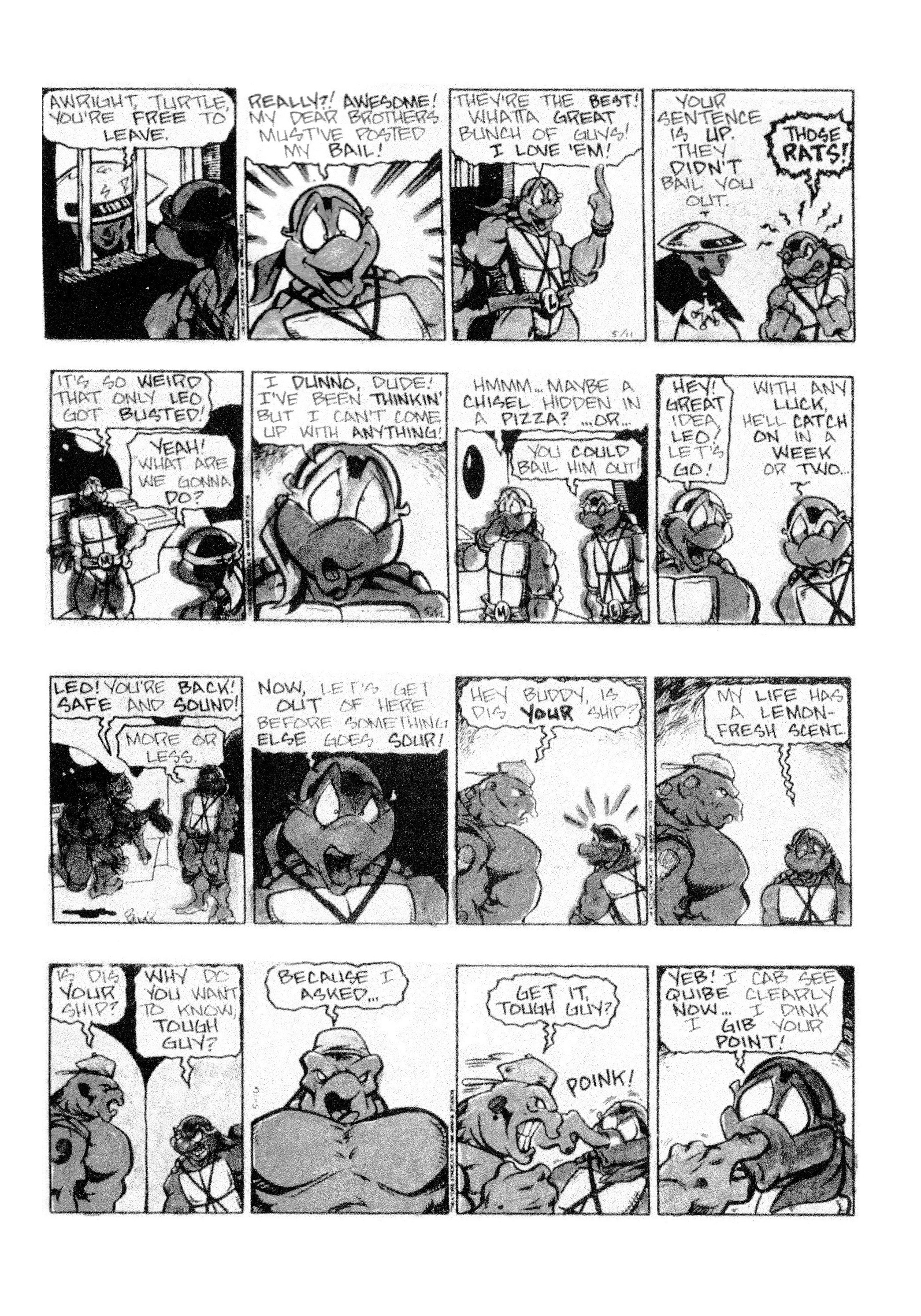 Read online Teenage Mutant Ninja Turtles: Complete Newspaper Daily Comic Strip Collection comic -  Issue # TPB 3 (Part 1) - 93