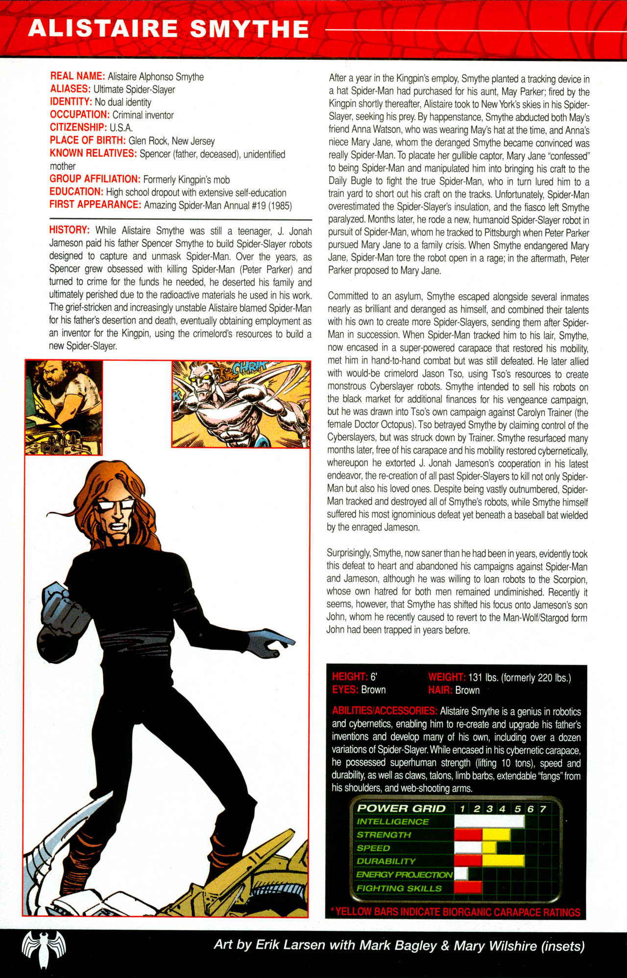 Read online The Official Handbook of the Marvel Universe: Spider-Man: Back In Black Handbook comic -  Issue # Full - 28