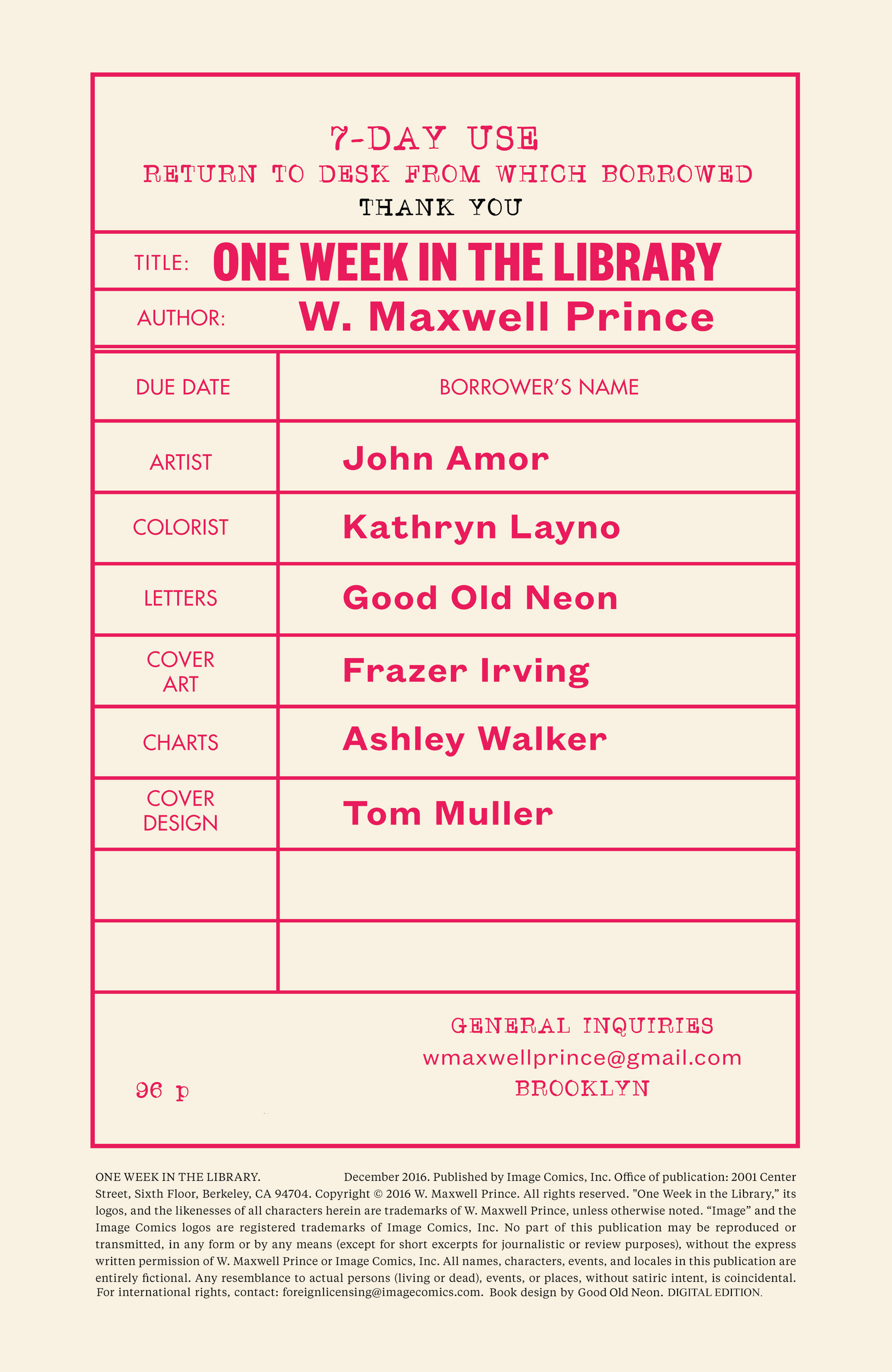 Read online One Week in the Library comic -  Issue # Full - 4