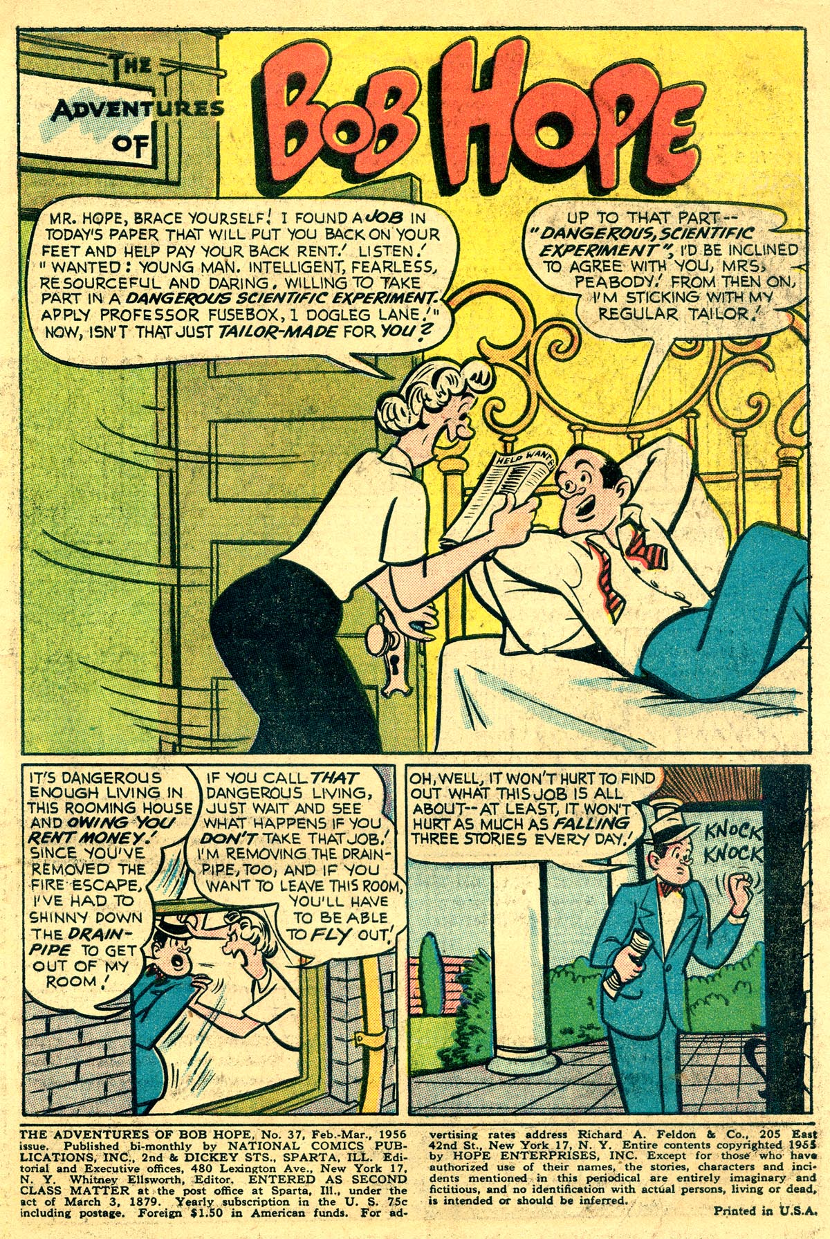 Read online The Adventures of Bob Hope comic -  Issue #37 - 3
