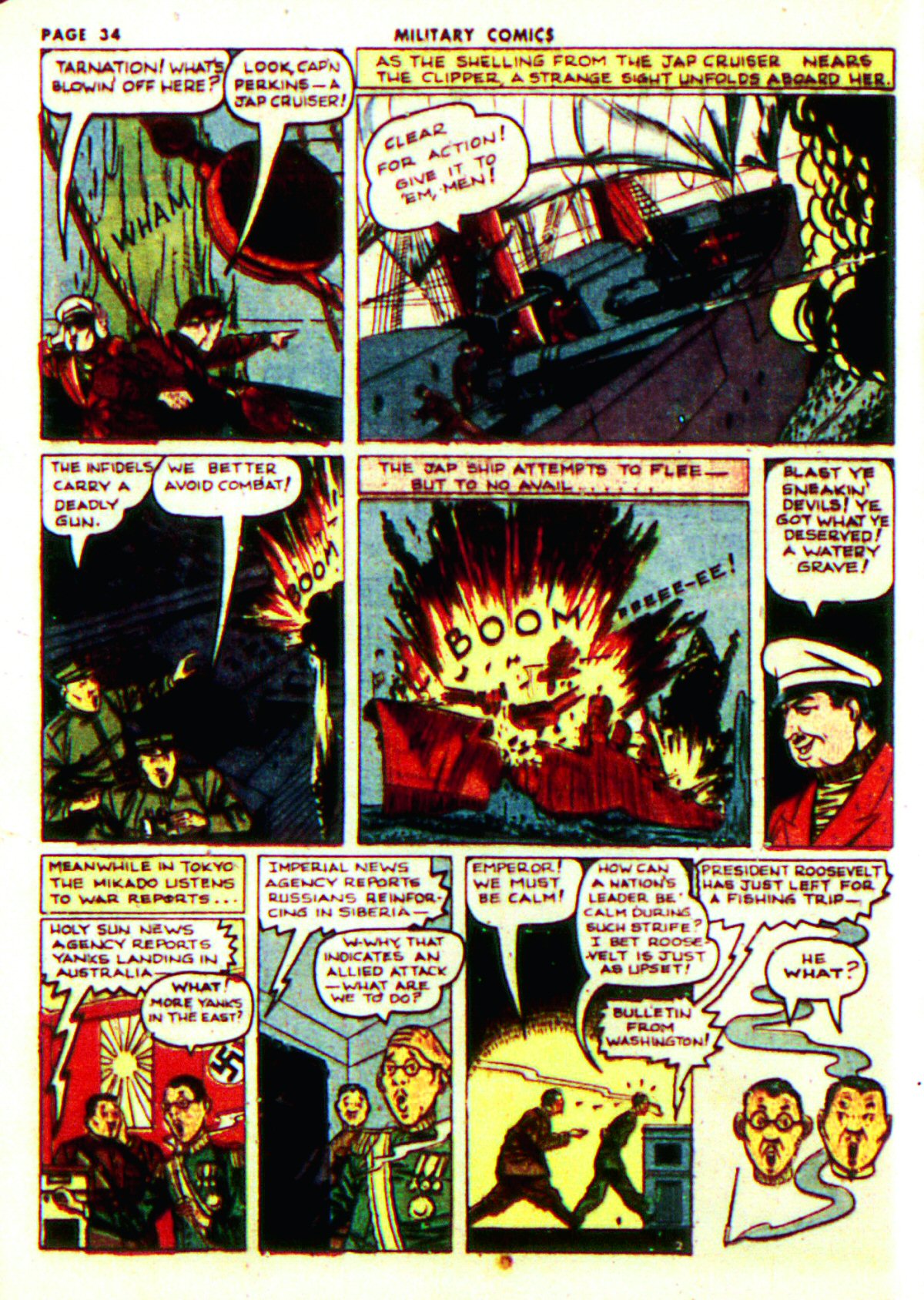 Read online Military Comics comic -  Issue #12 - 36