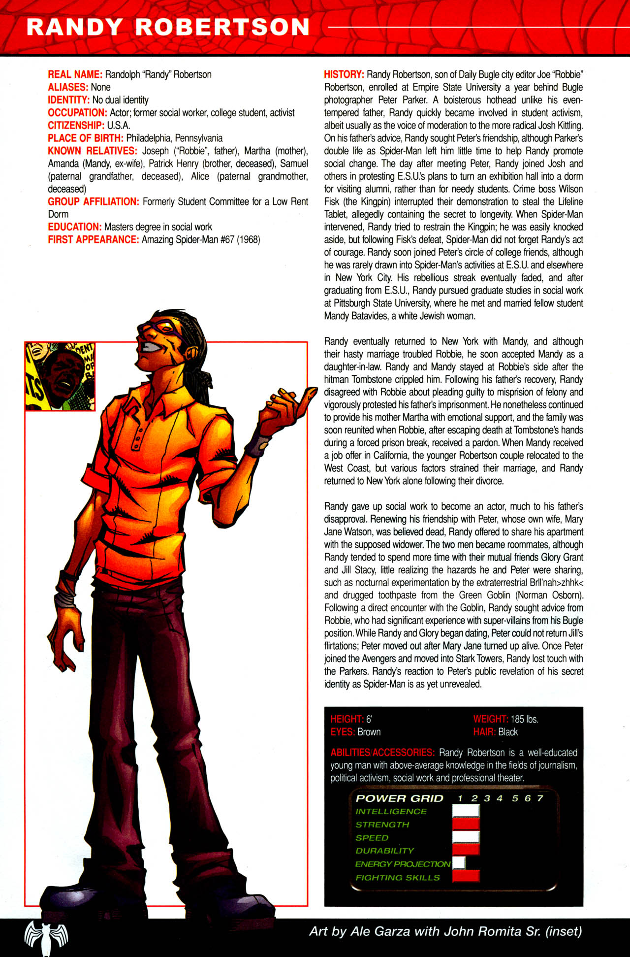 Read online The Official Handbook of the Marvel Universe: Spider-Man: Back In Black Handbook comic -  Issue # Full - 22