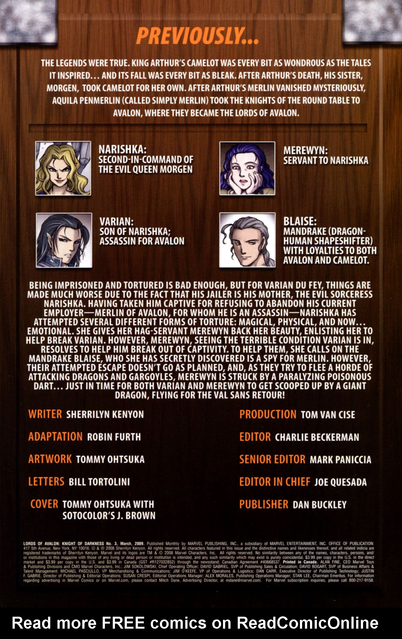 Read online Lords of Avalon: Knight of Darkness comic -  Issue #3 - 2