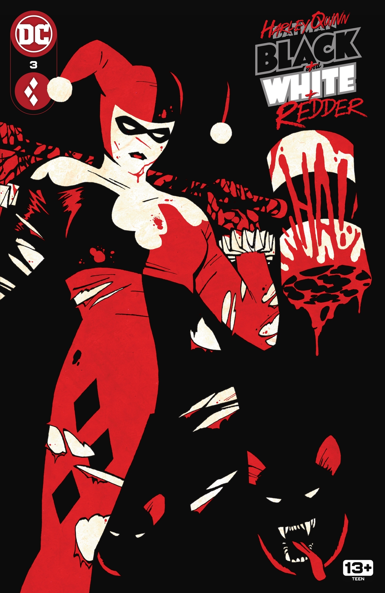 Read online Harley Quinn: Black   White   Redder comic -  Issue #3 - 1