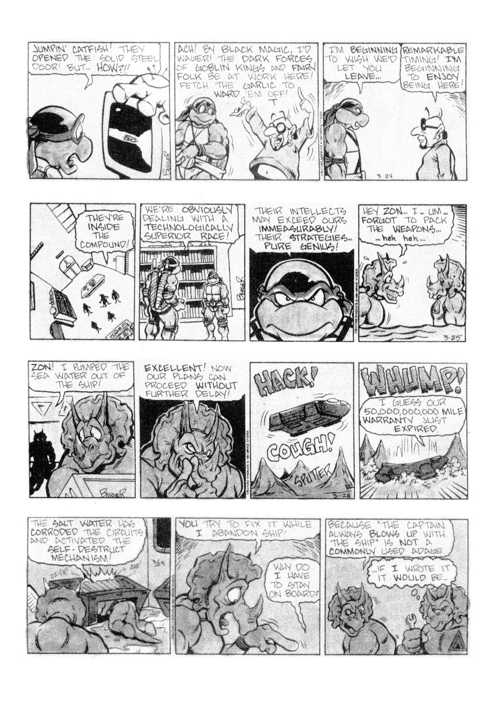 Read online Teenage Mutant Ninja Turtles: Complete Newspaper Daily Comic Strip Collection comic -  Issue # TPB 3 (Part 1) - 17