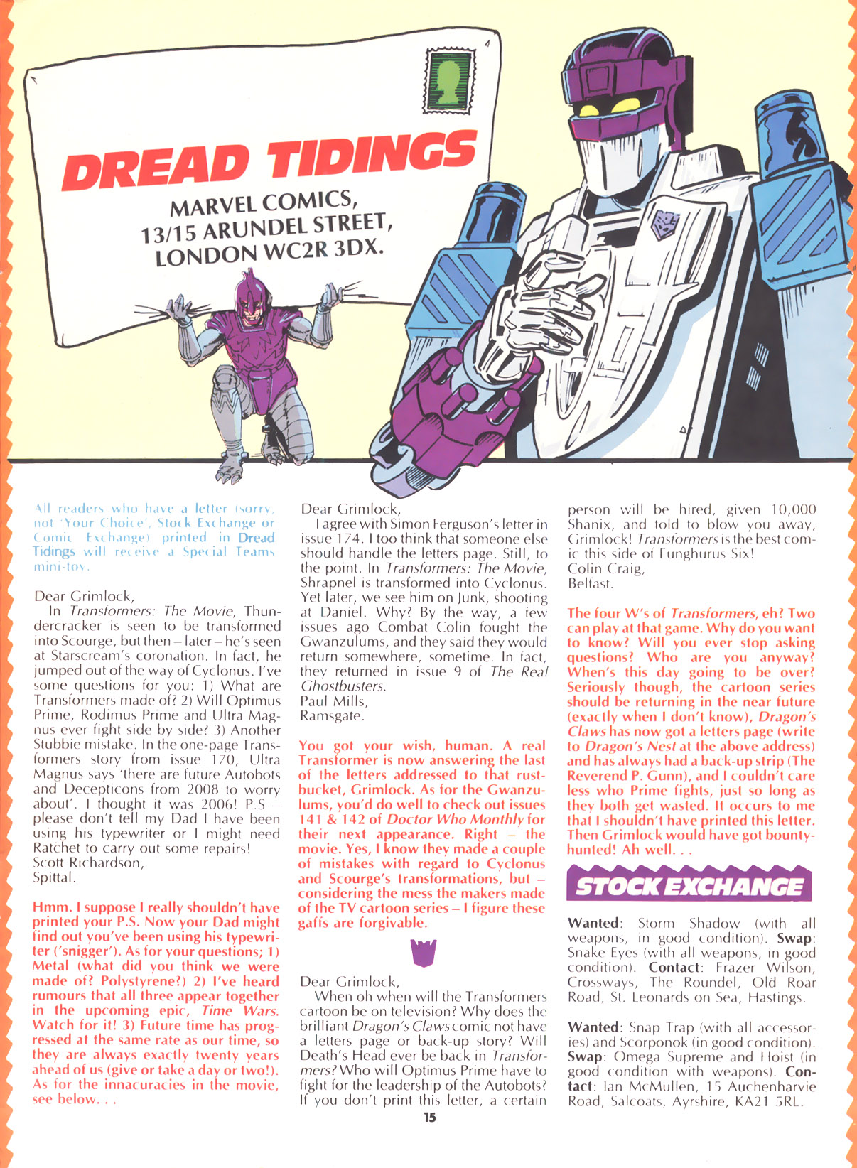 Read online The Transformers (UK) comic -  Issue #186 - 14