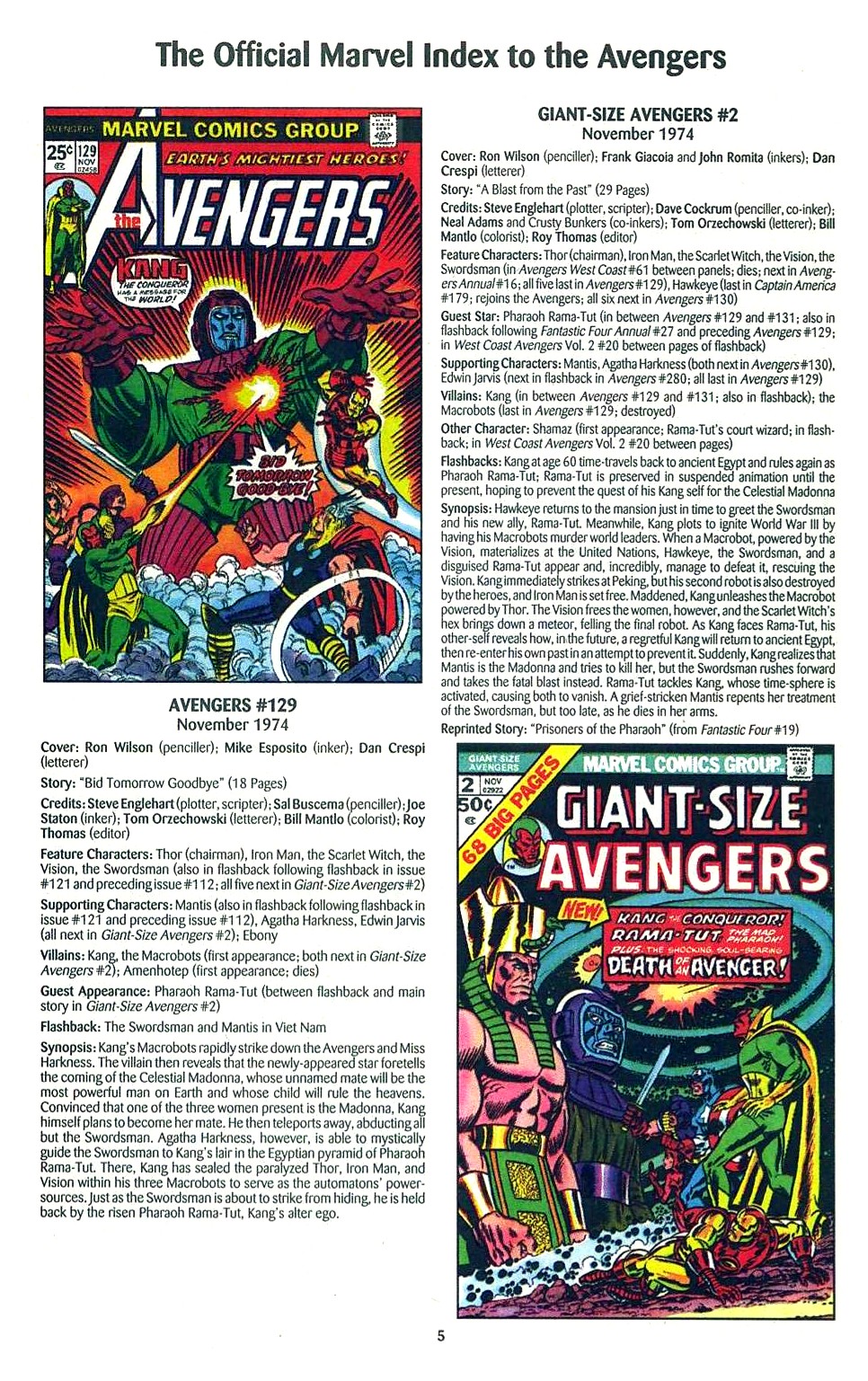 Read online The Official Marvel Index to the Avengers comic -  Issue #3 - 7
