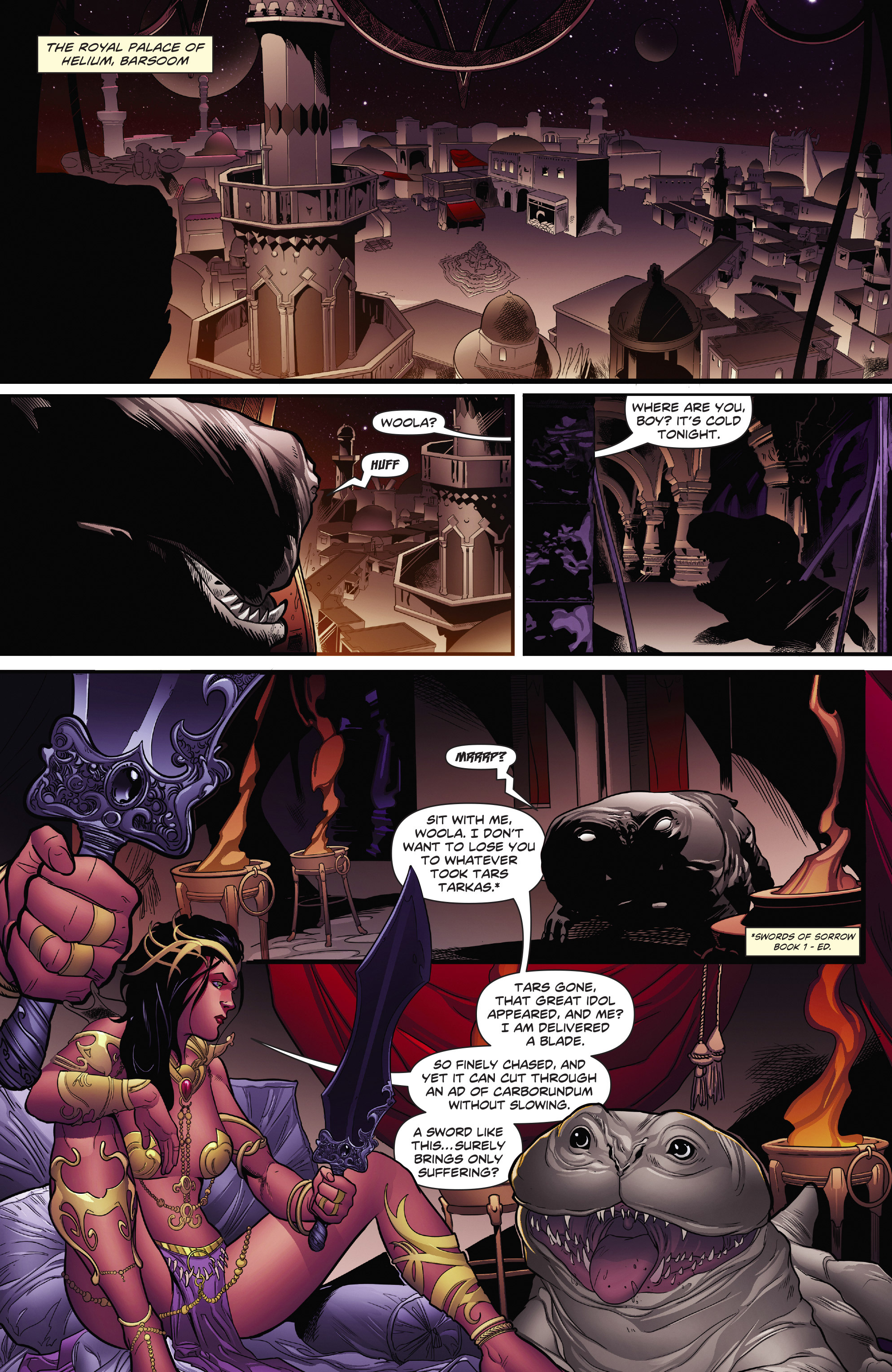 Read online Swords of Sorrow: Dejah Thoris & Irene Adler comic -  Issue #1 - 3