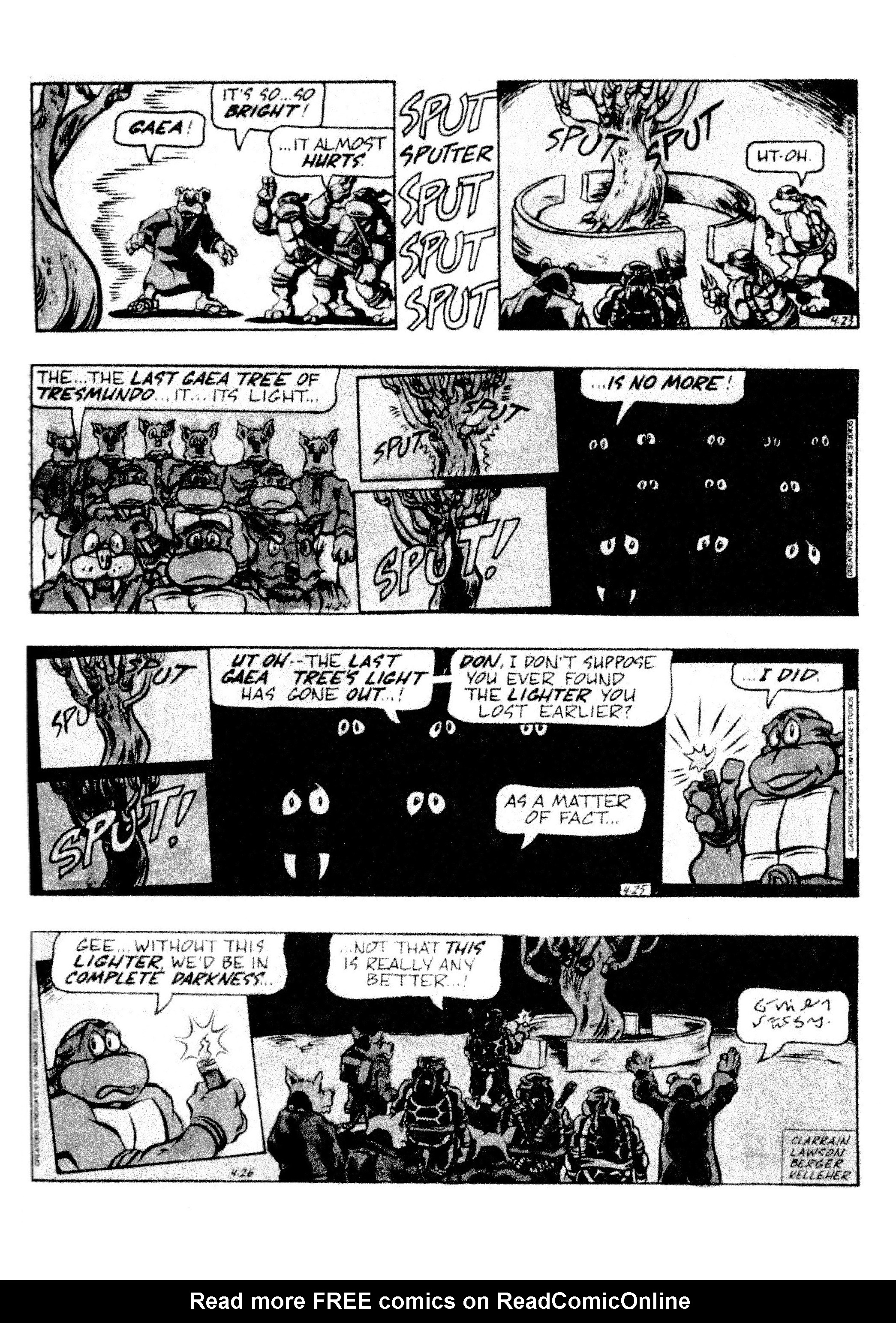 Read online Teenage Mutant Ninja Turtles: Complete Newspaper Daily Comic Strip Collection comic -  Issue # TPB 2 (Part 1) - 37