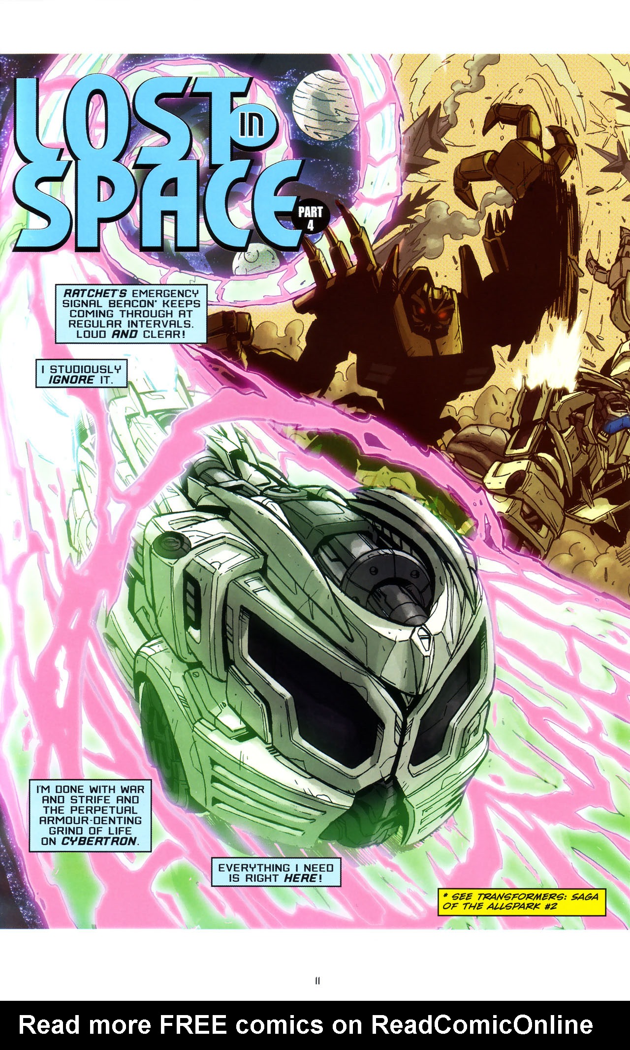 Read online Transformers: Saga of the Allspark comic -  Issue #3 - 14