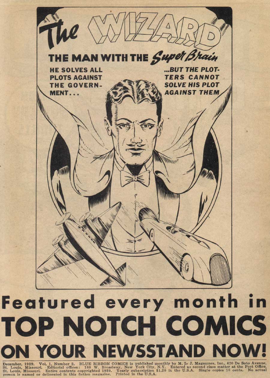 Read online Blue Ribbon Comics (1939) comic -  Issue #2 - 2