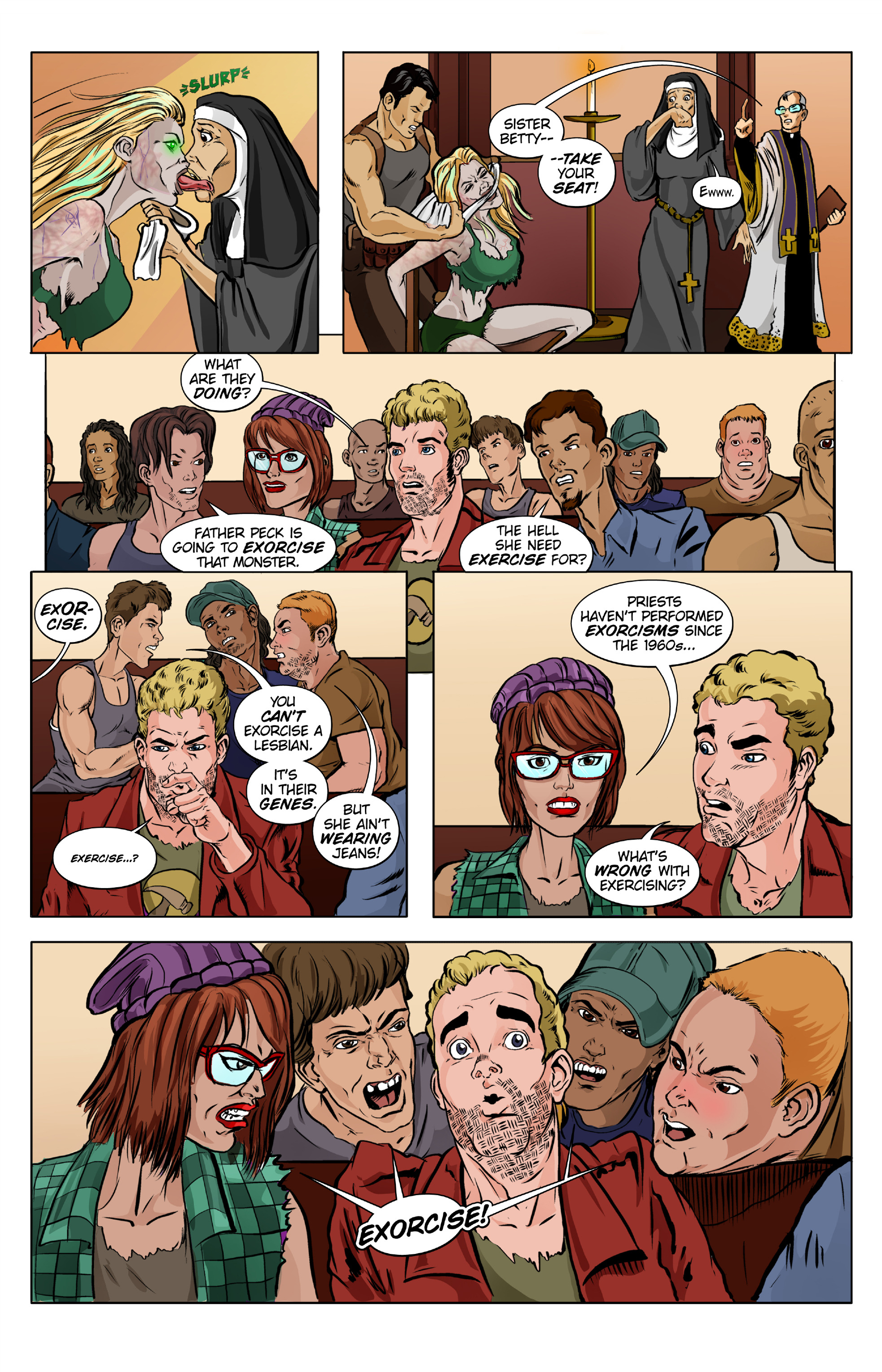 Read online Lesbian Zombies from Outer Space comic -  Issue #3 - 11