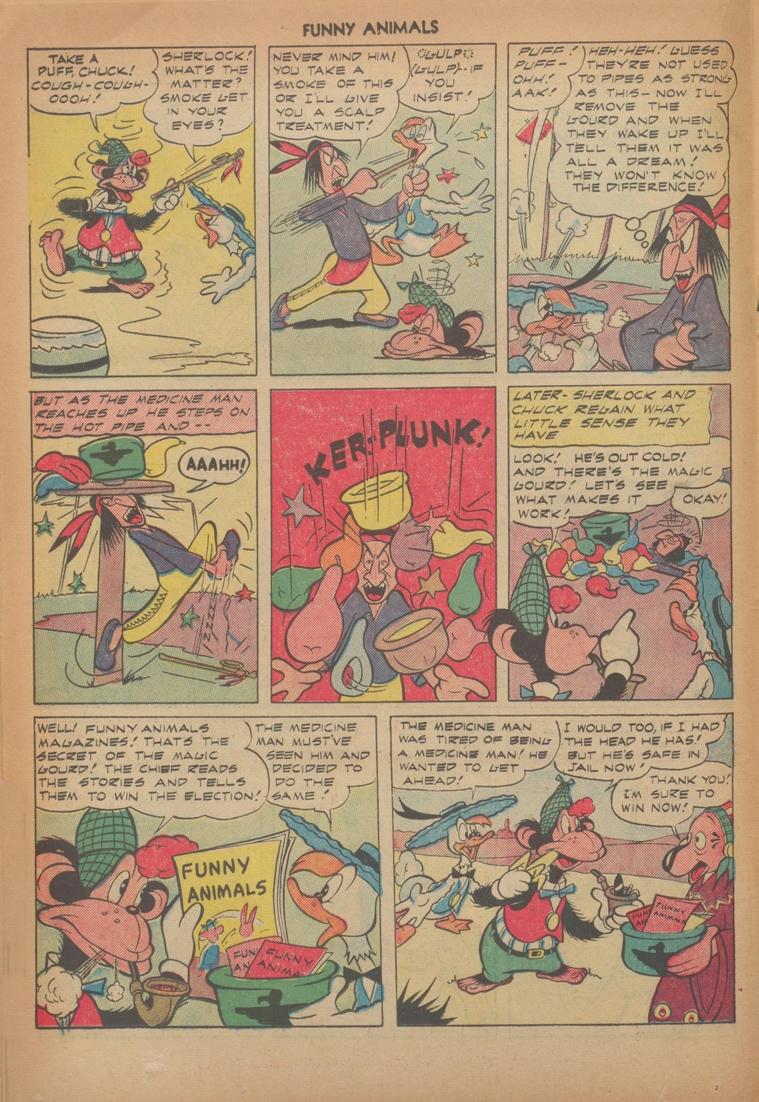 Read online Fawcett's Funny Animals comic -  Issue #54 - 18